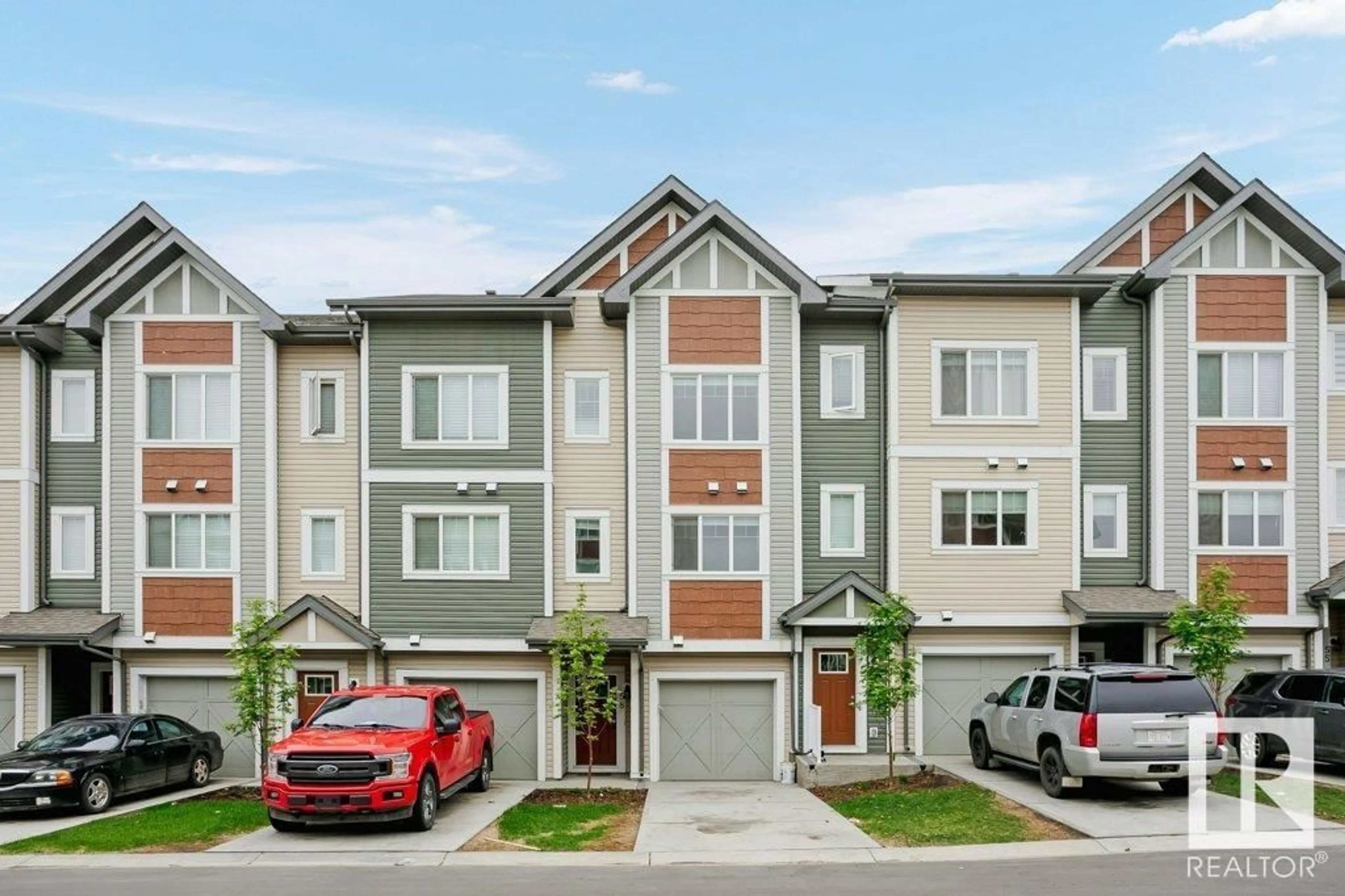 Home with vinyl exterior material, street for 320 - 58 SECORD BV, Edmonton Alberta T5T7E8