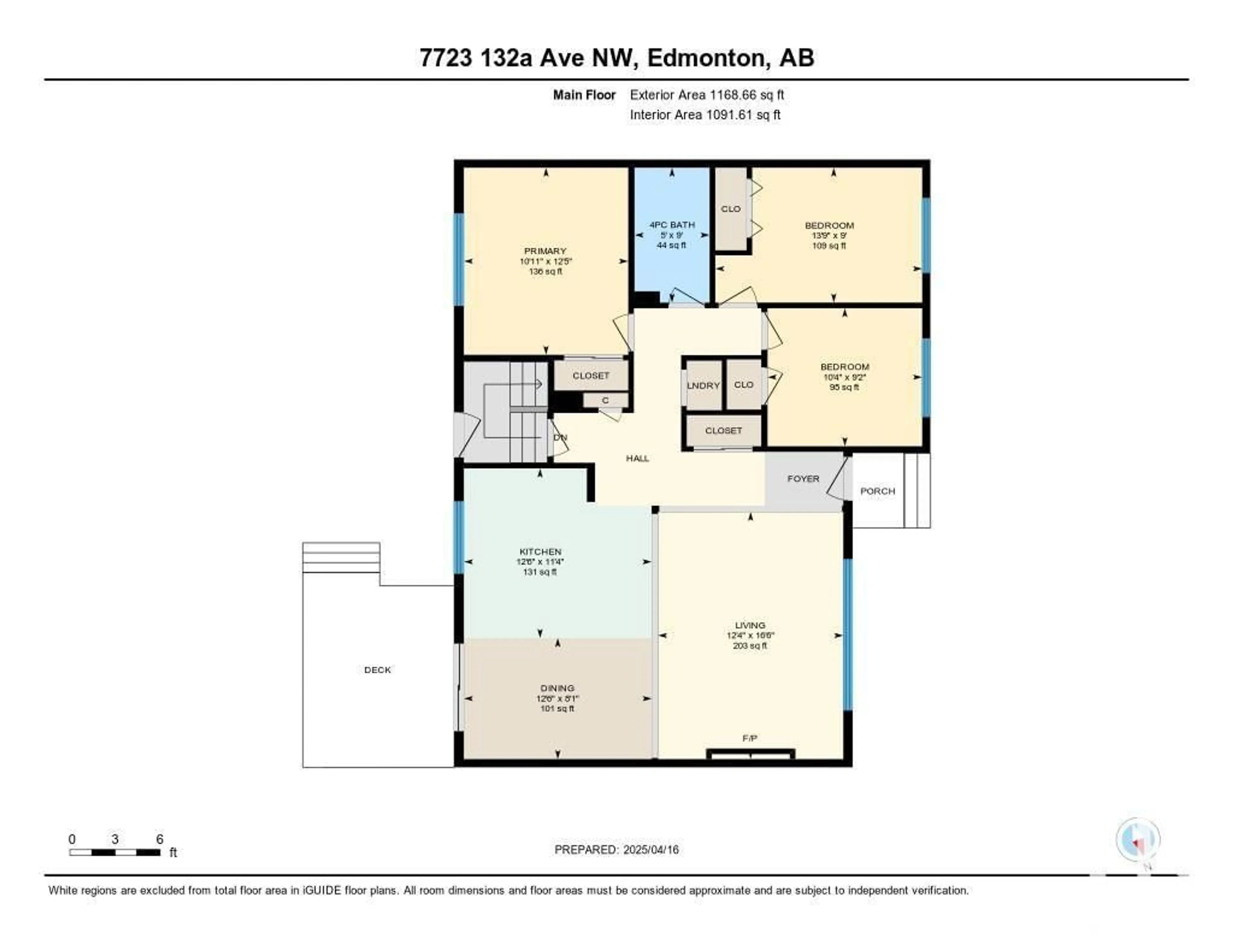 Floor plan for 7723 132A AVENUE AVENUE, Edmonton Alberta T5C2C4