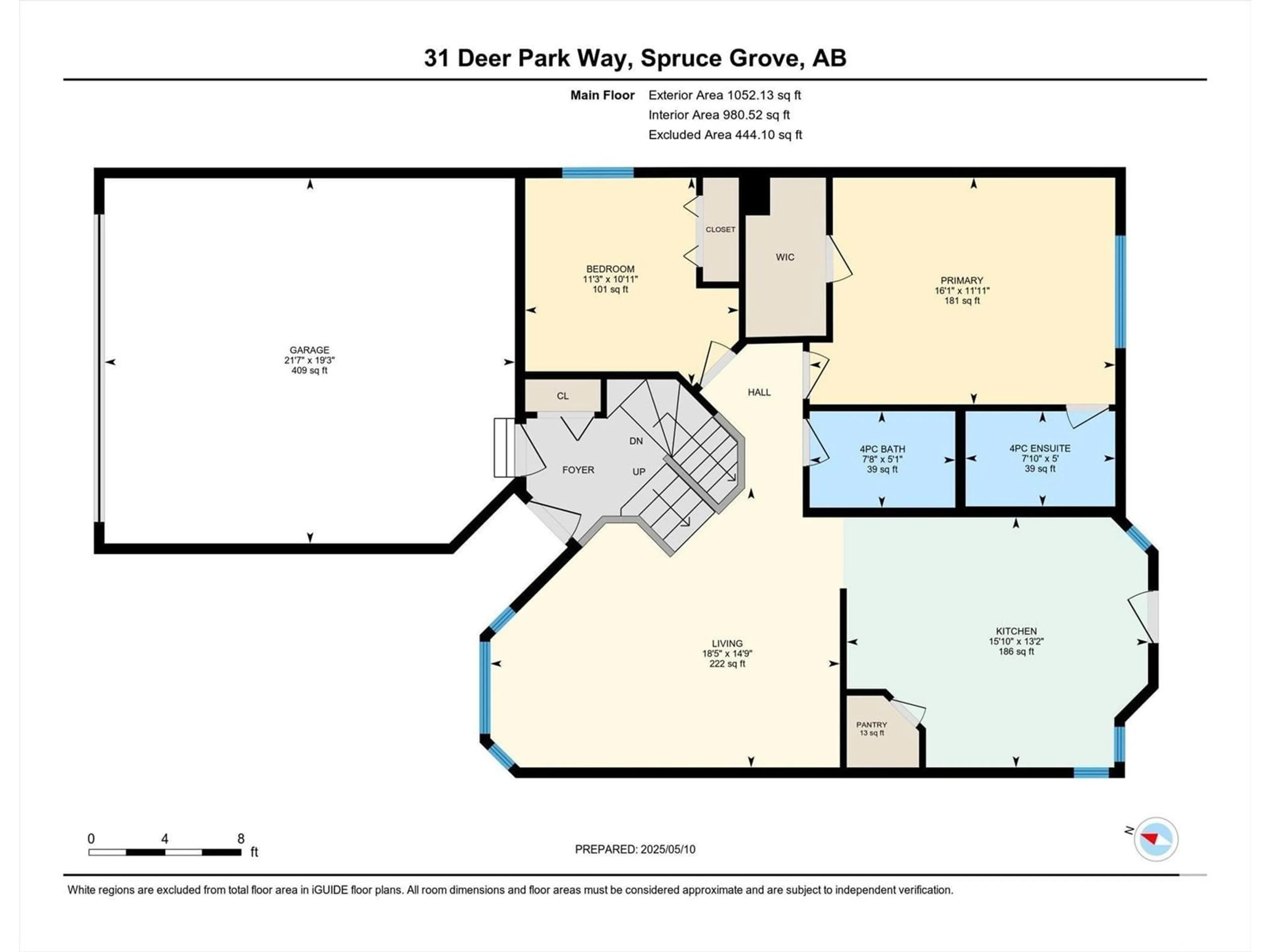 Floor plan for 31 DEER PARK WY, Spruce Grove Alberta T7X3K4