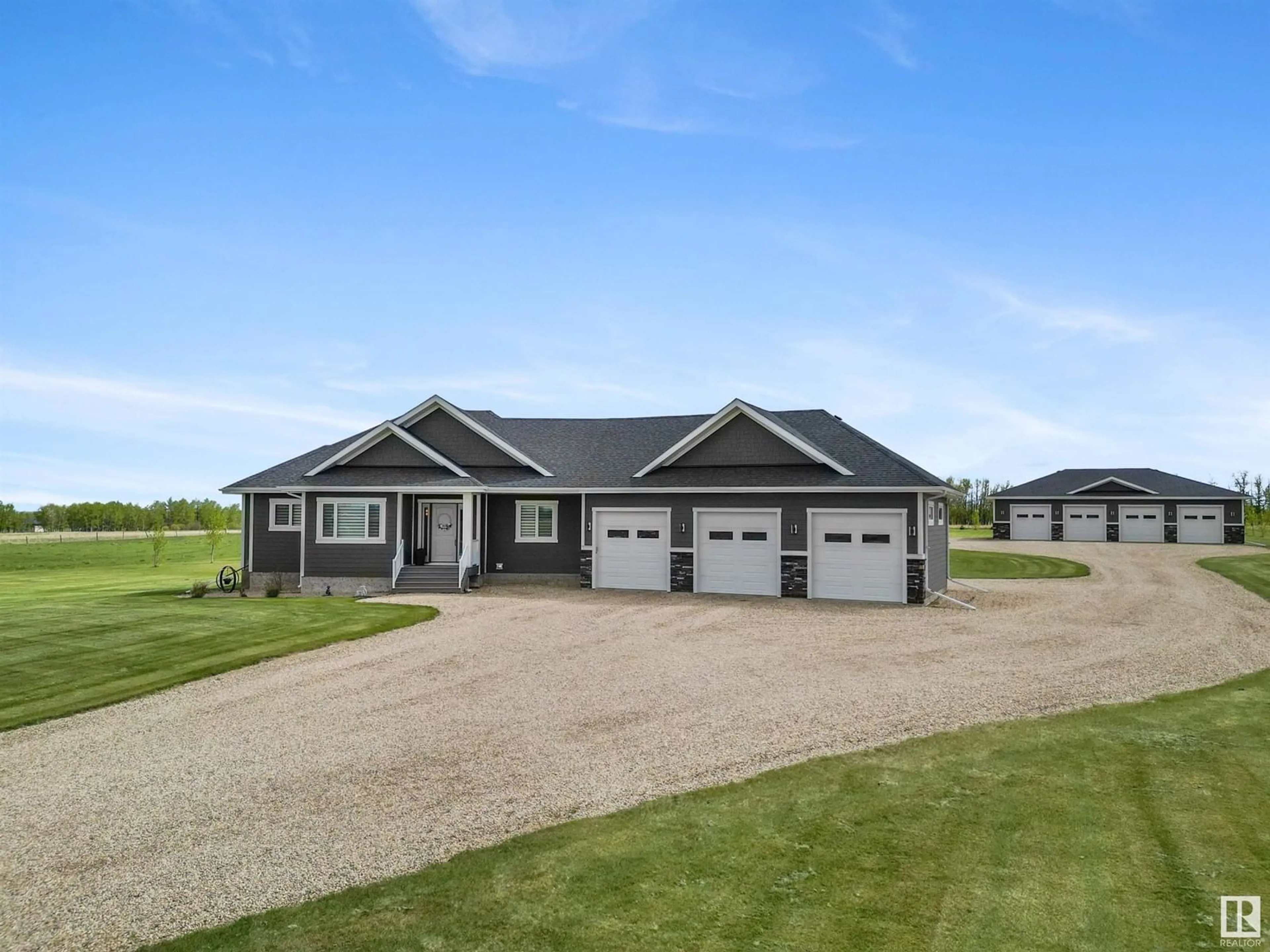 A pic from outside/outdoor area/front of a property/back of a property/a pic from drone, building for #8 - 49413 RANGE ROAD 73, Rural Brazeau County Alberta T0E1Z0