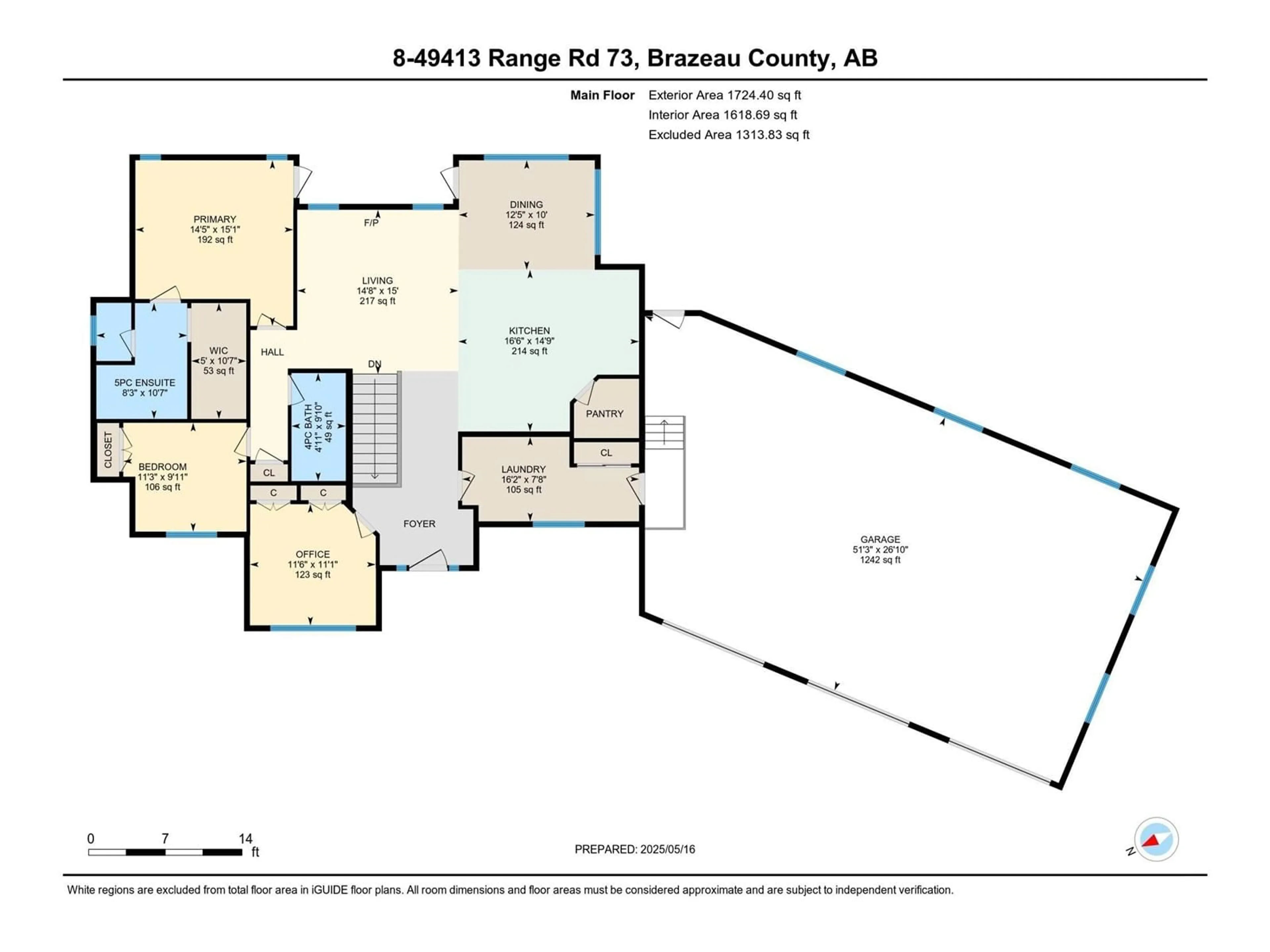 Floor plan for #8 - 49413 RANGE ROAD 73, Rural Brazeau County Alberta T0E1Z0