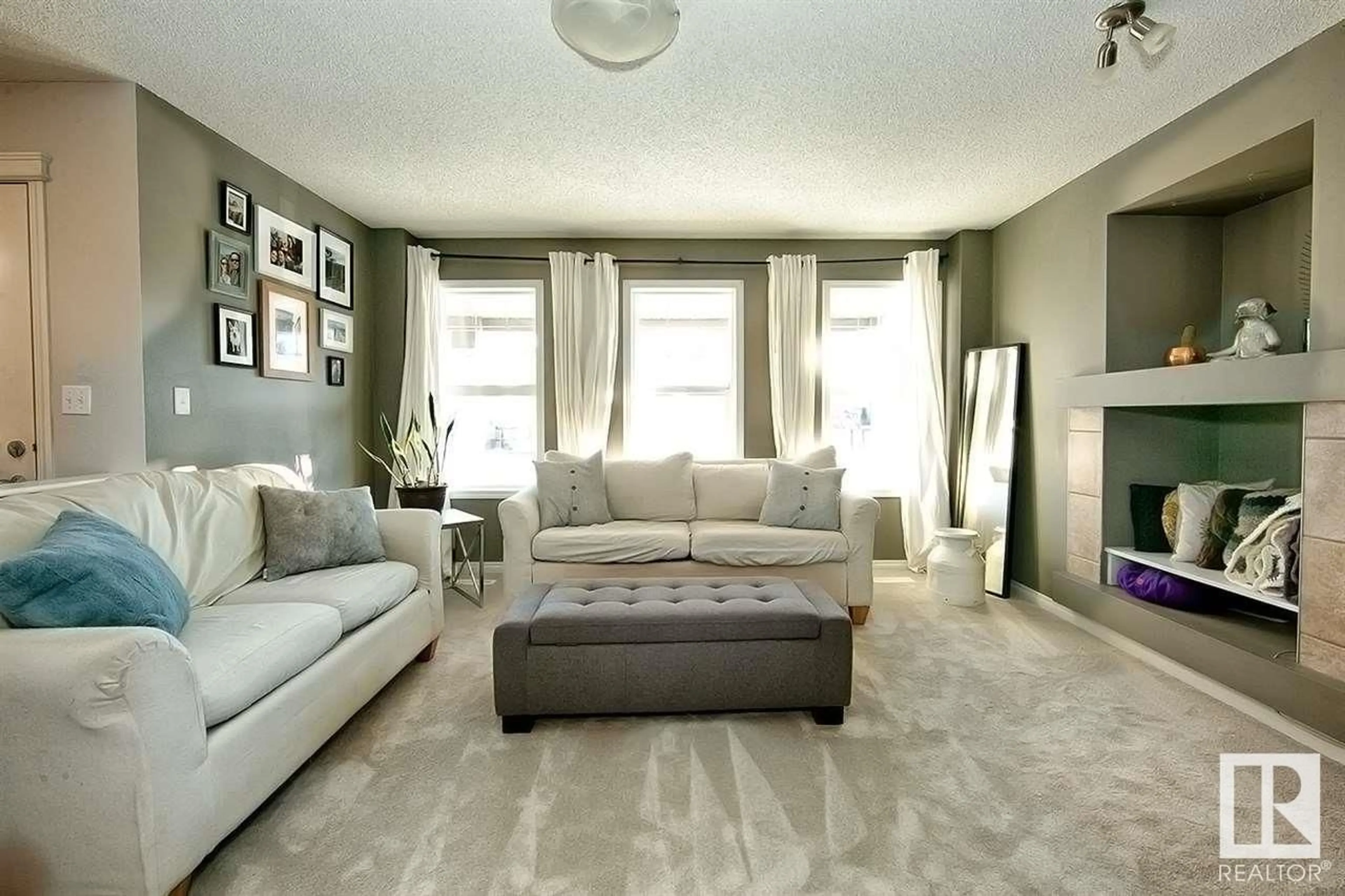 Living room with furniture, carpet floor for 260 SOUTHWICK WY, Leduc Alberta T9E0E7