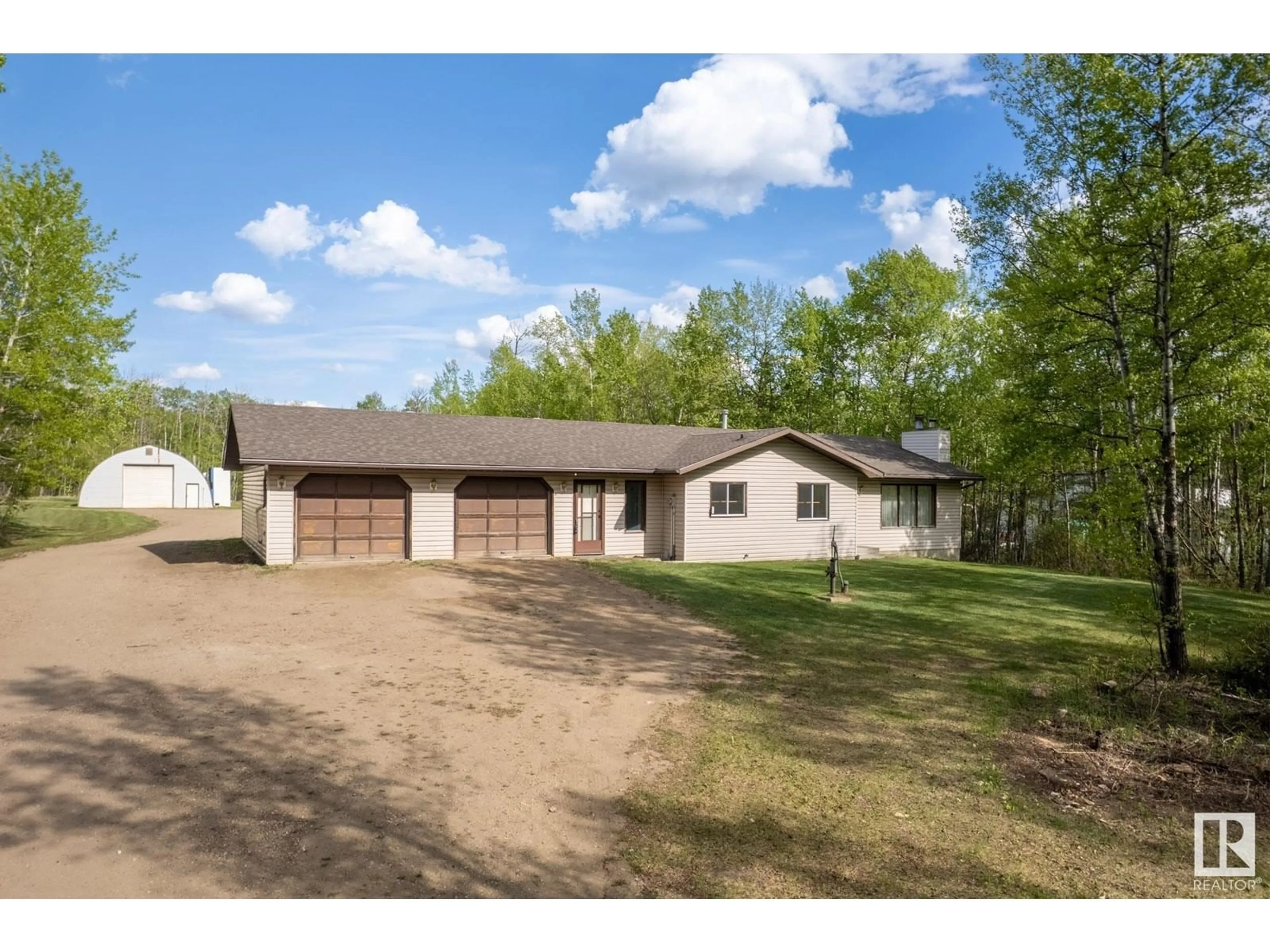 A pic from outside/outdoor area/front of a property/back of a property/a pic from drone, street for 181 52009 RGE ROAD 214, Rural Strathcona County Alberta T8E1A2