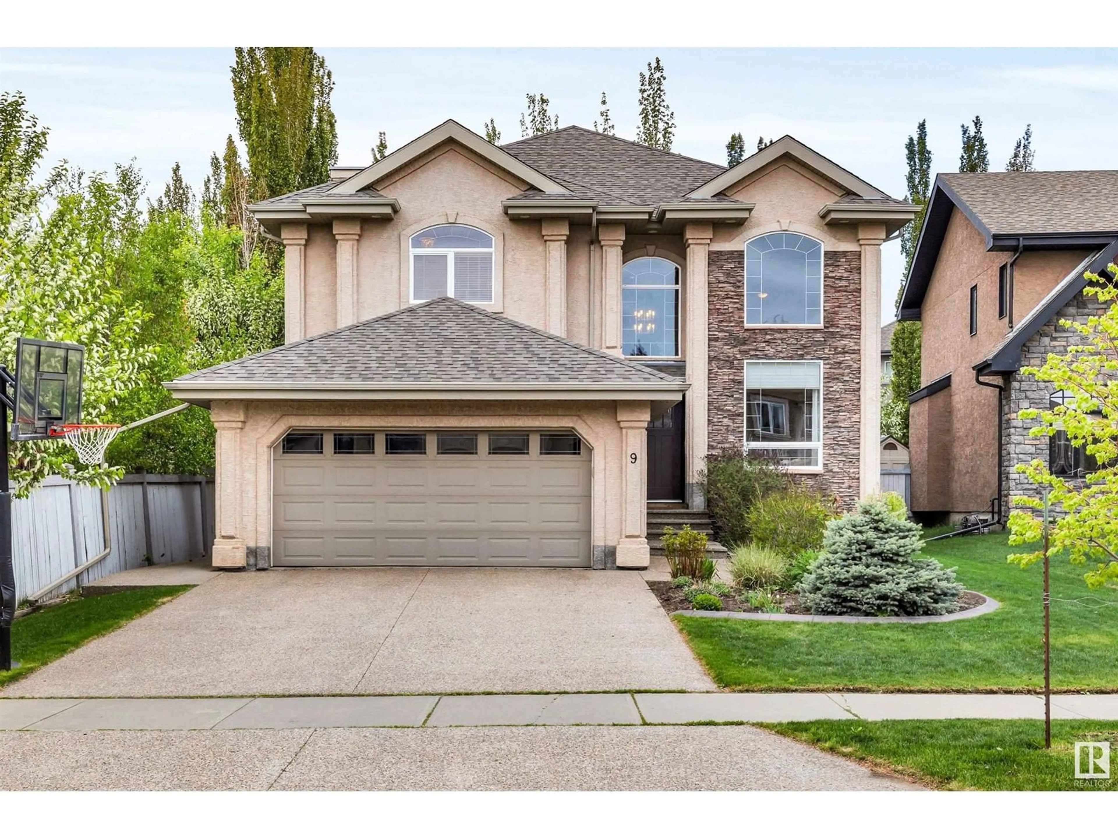 Home with brick exterior material, street for 9 LEVEQUE WY, St. Albert Alberta T8N2P3