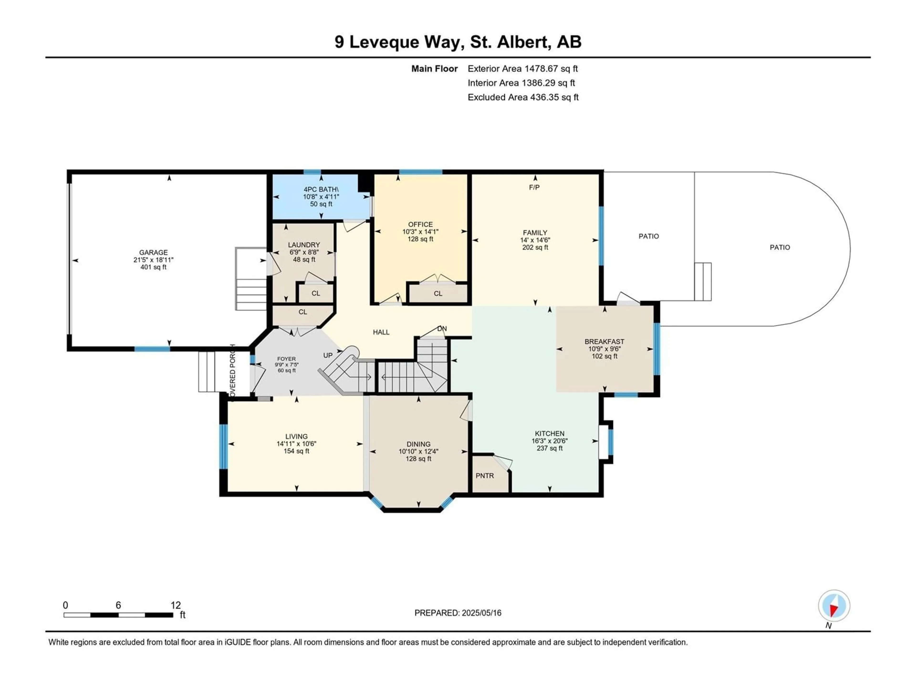 Floor plan for 9 LEVEQUE WY, St. Albert Alberta T8N2P3
