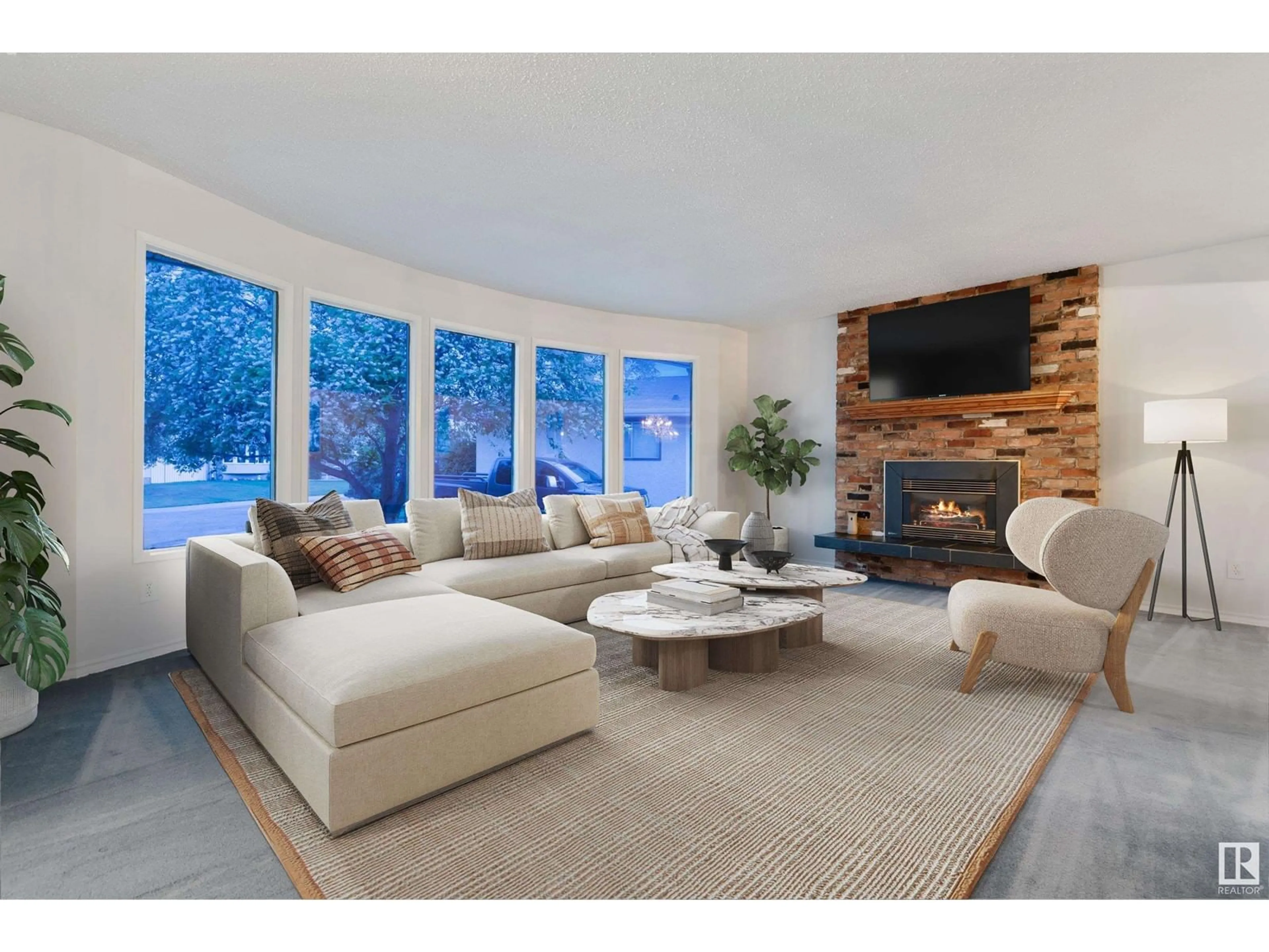 Living room with furniture, unknown for 3706 136A AV NW, Edmonton Alberta T5A2P4