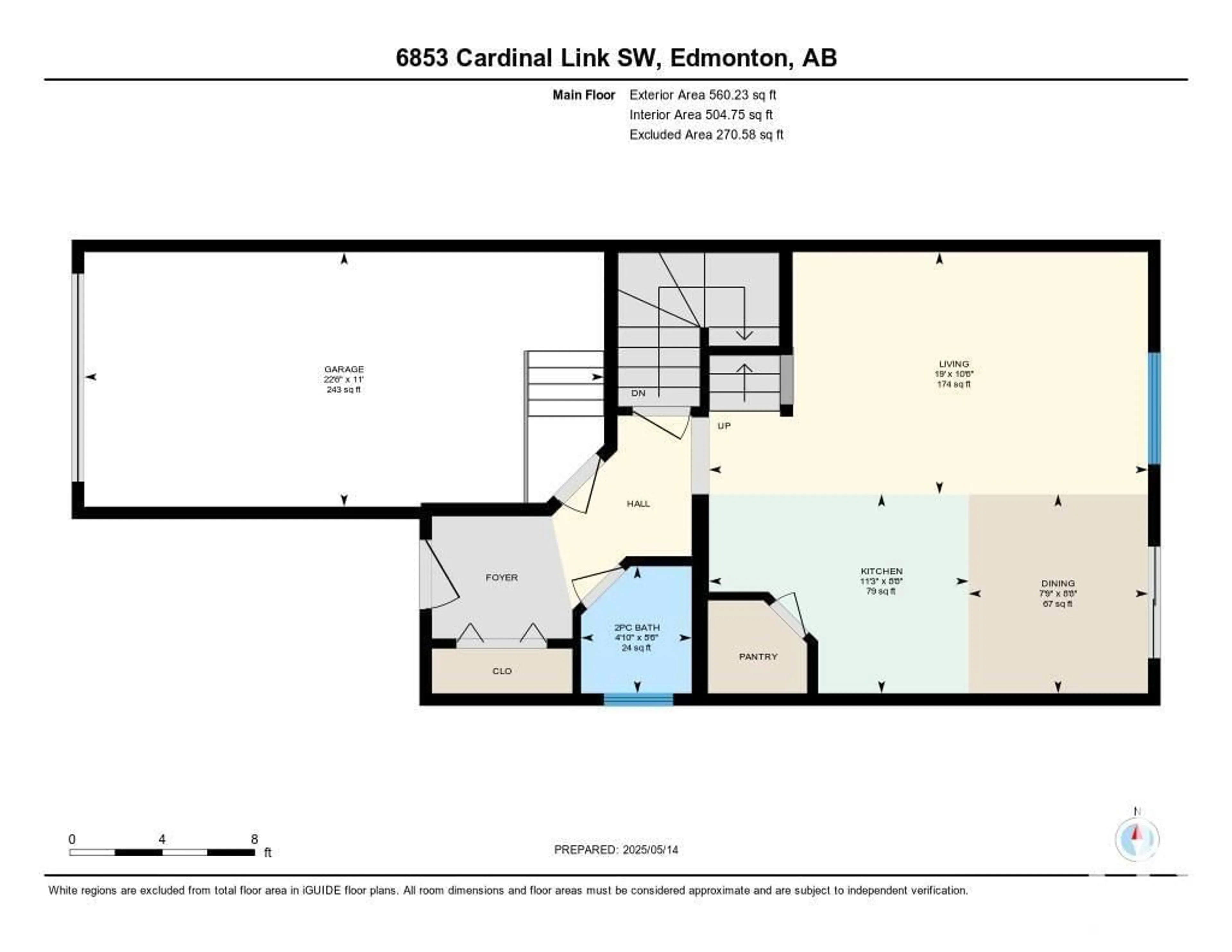 Floor plan for 6853 CARDINAL LINK LI, Edmonton Alberta T6W1Z1
