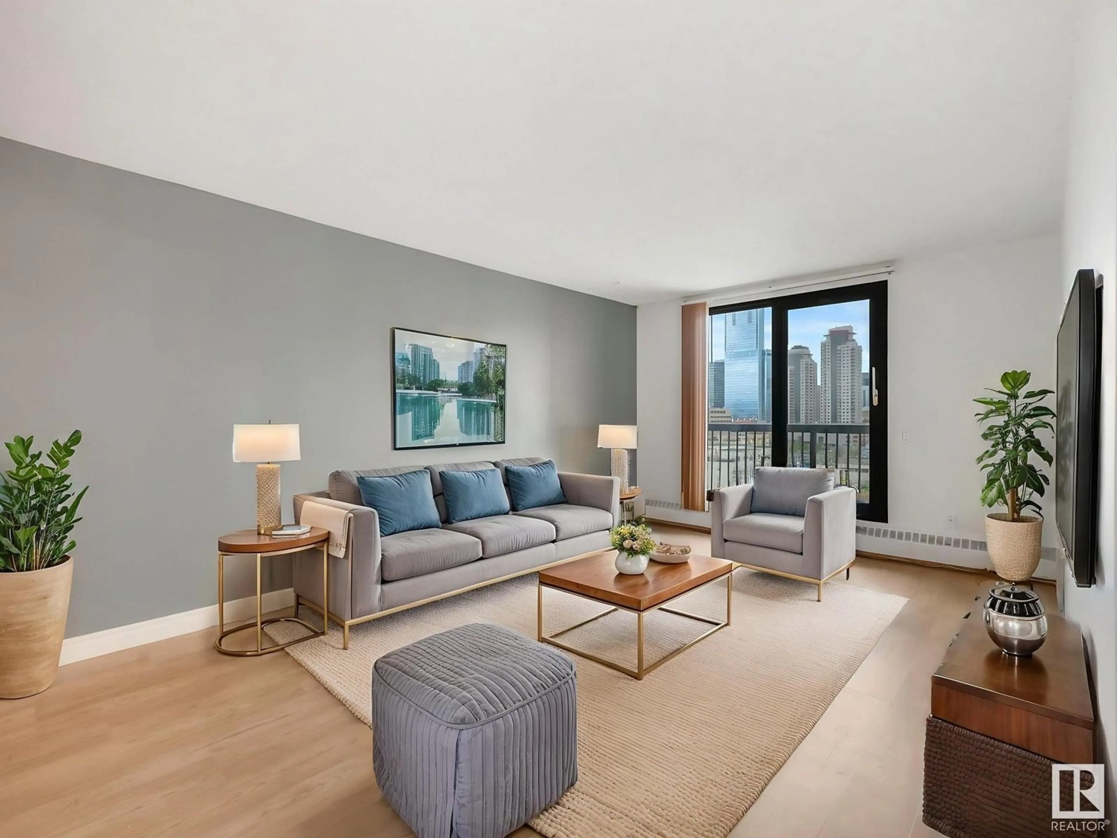 Living room with furniture, unknown for 10145 - 1109 109 ST, Edmonton Alberta T5J3M5