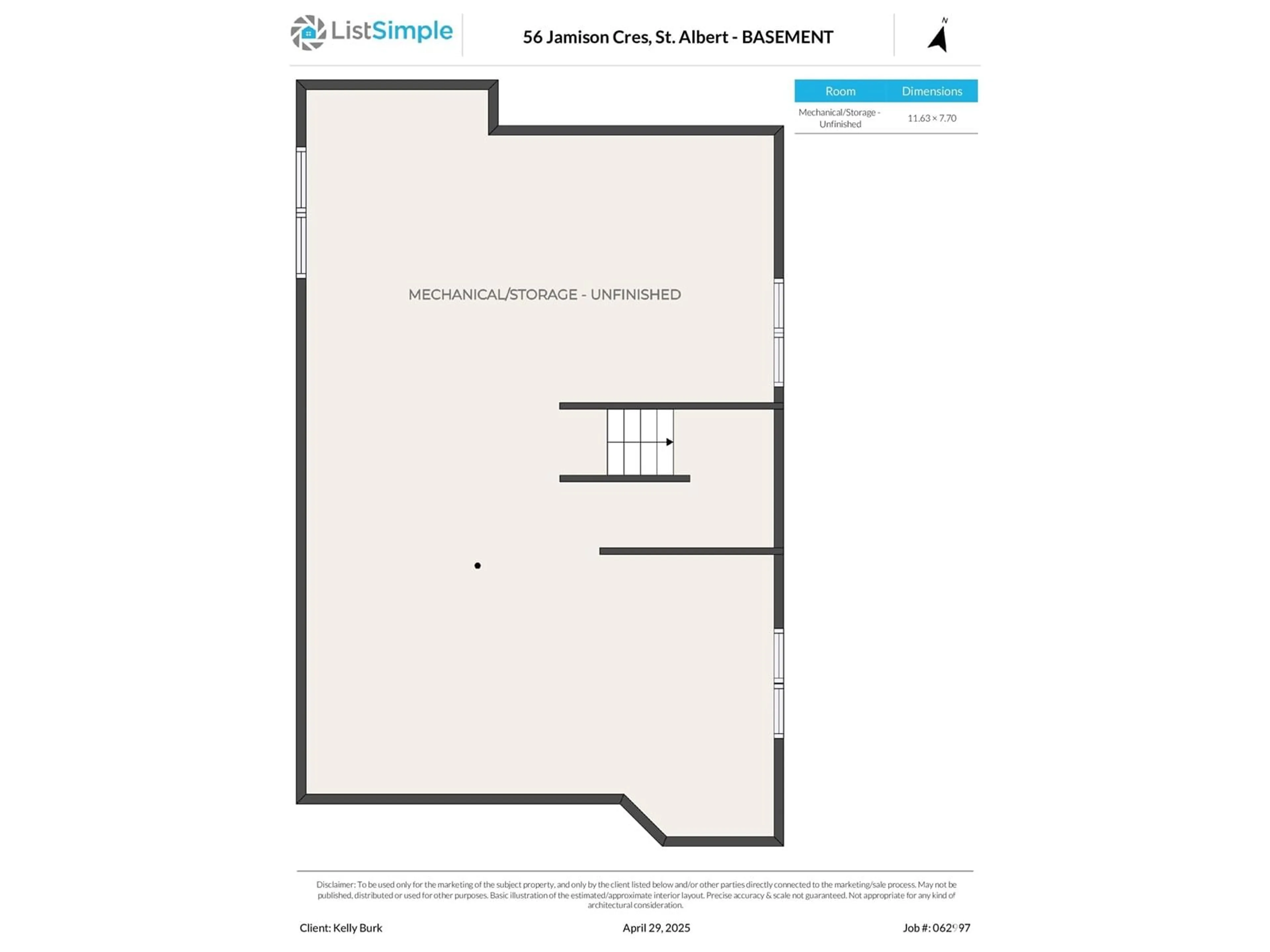 Floor plan for 56 JAMISON CR, St. Albert Alberta T8N7V4