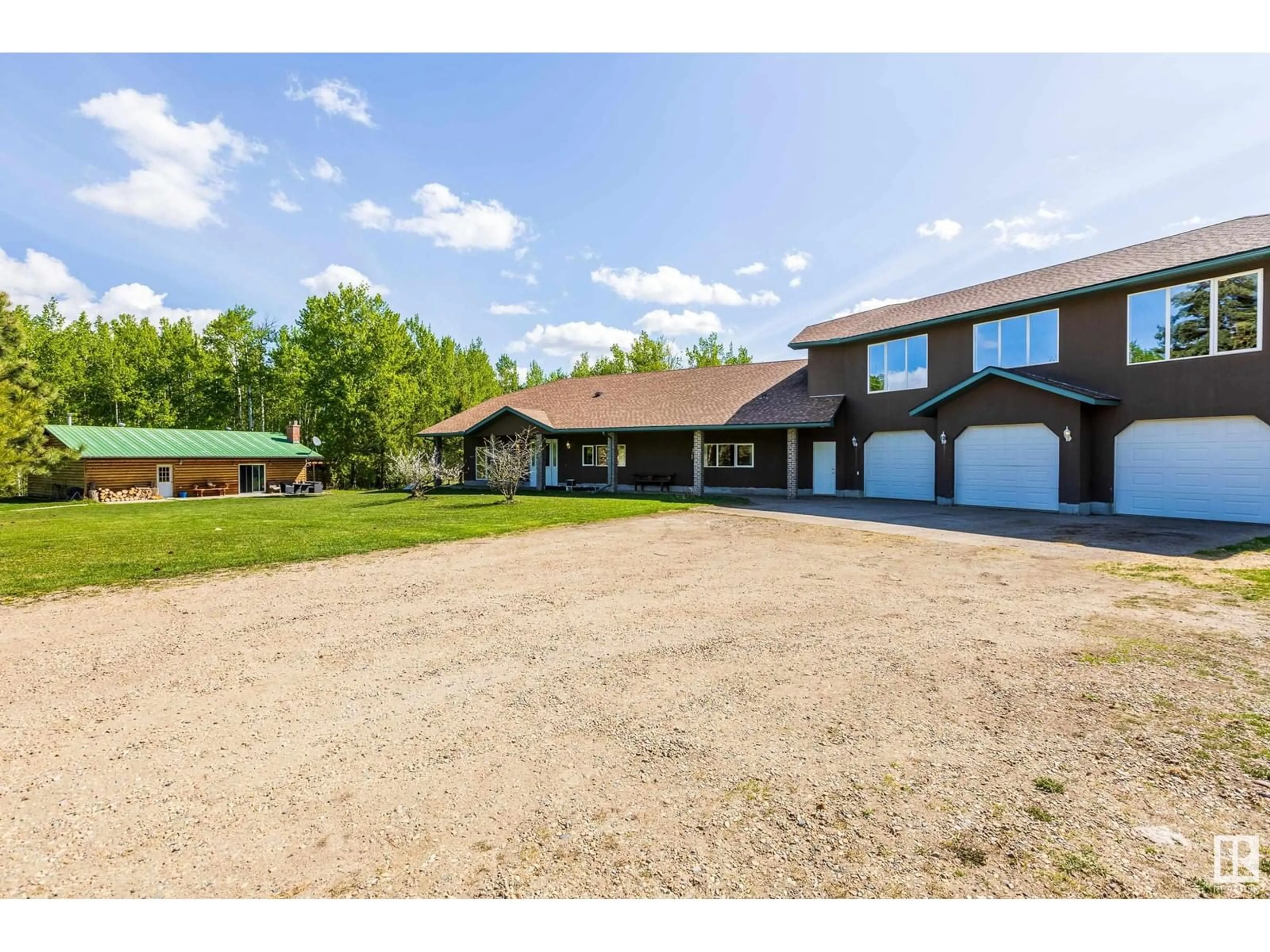 A pic from outside/outdoor area/front of a property/back of a property/a pic from drone, unknown for 6521 TWP RD 554, Rural Lac Ste. Anne County Alberta T0E2A0