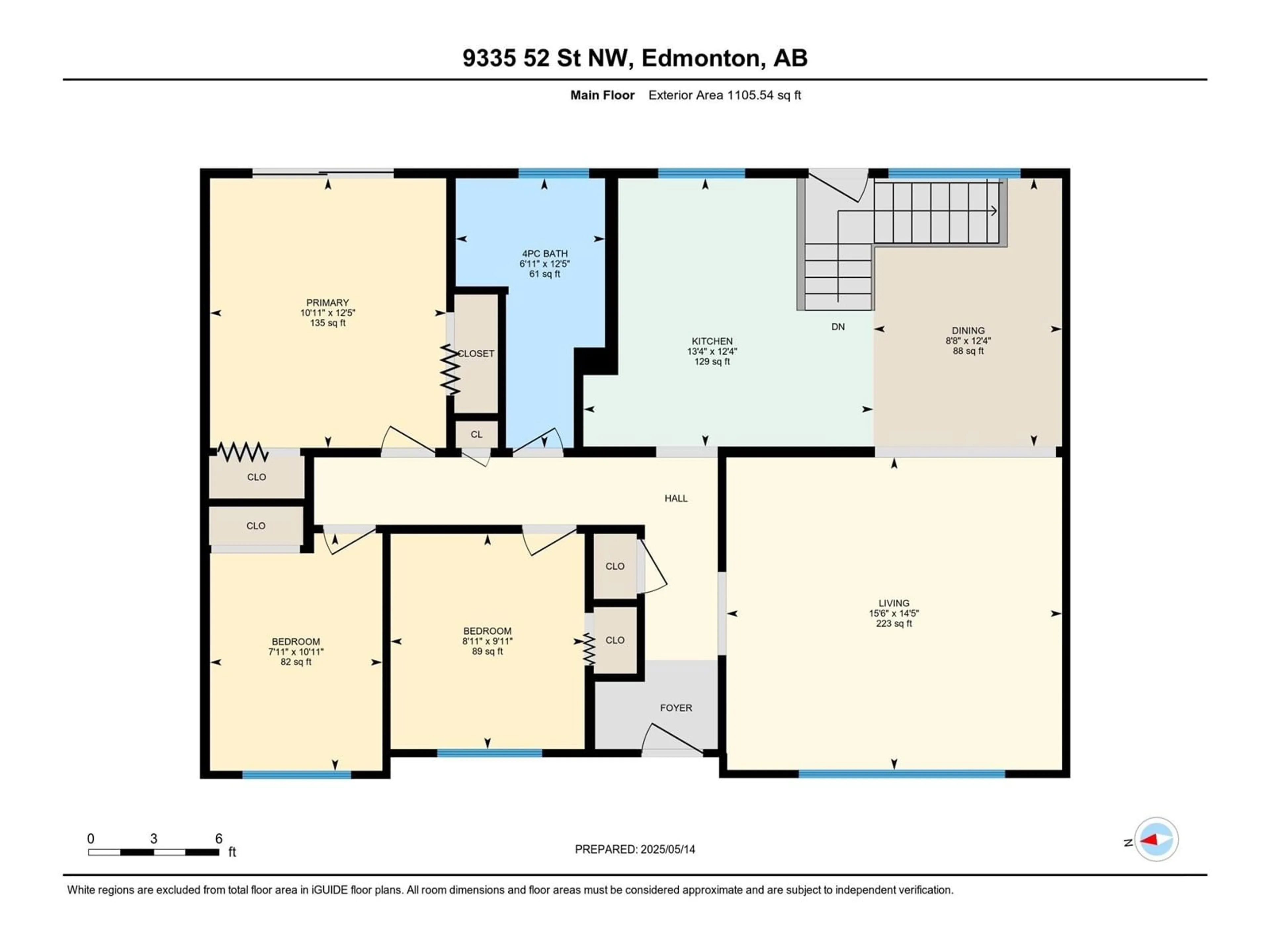 Floor plan for 9335 52 ST, Edmonton Alberta T6B1G5