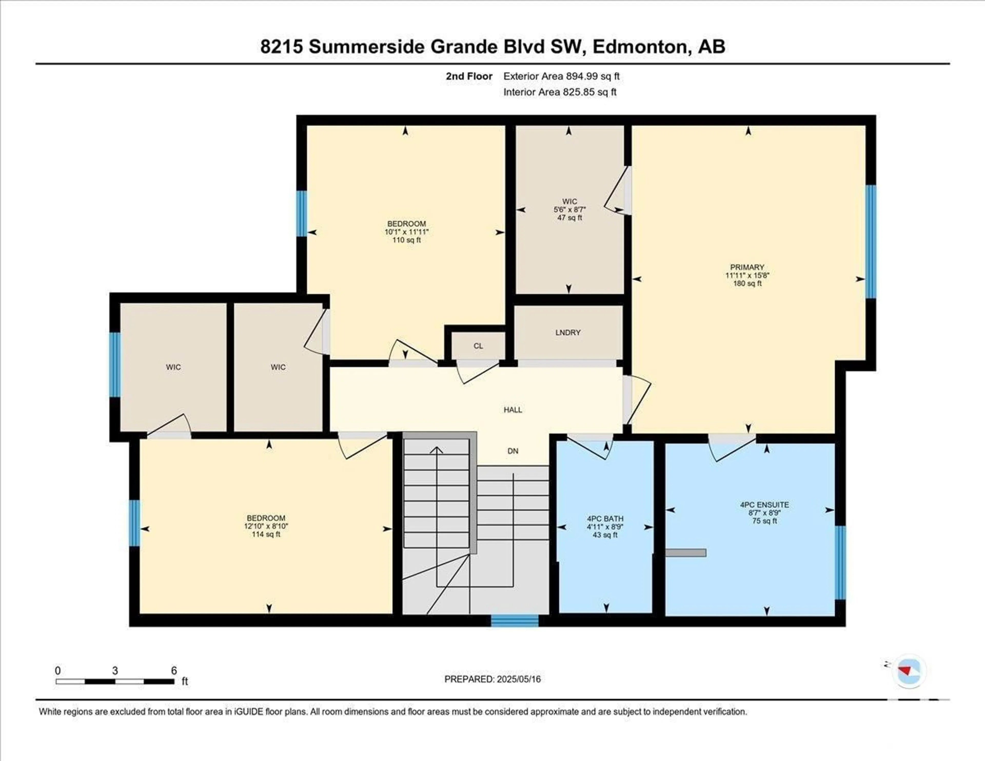 Floor plan for 8215 SUMMERSIDE GRANDE BV, Edmonton Alberta T6X0J2