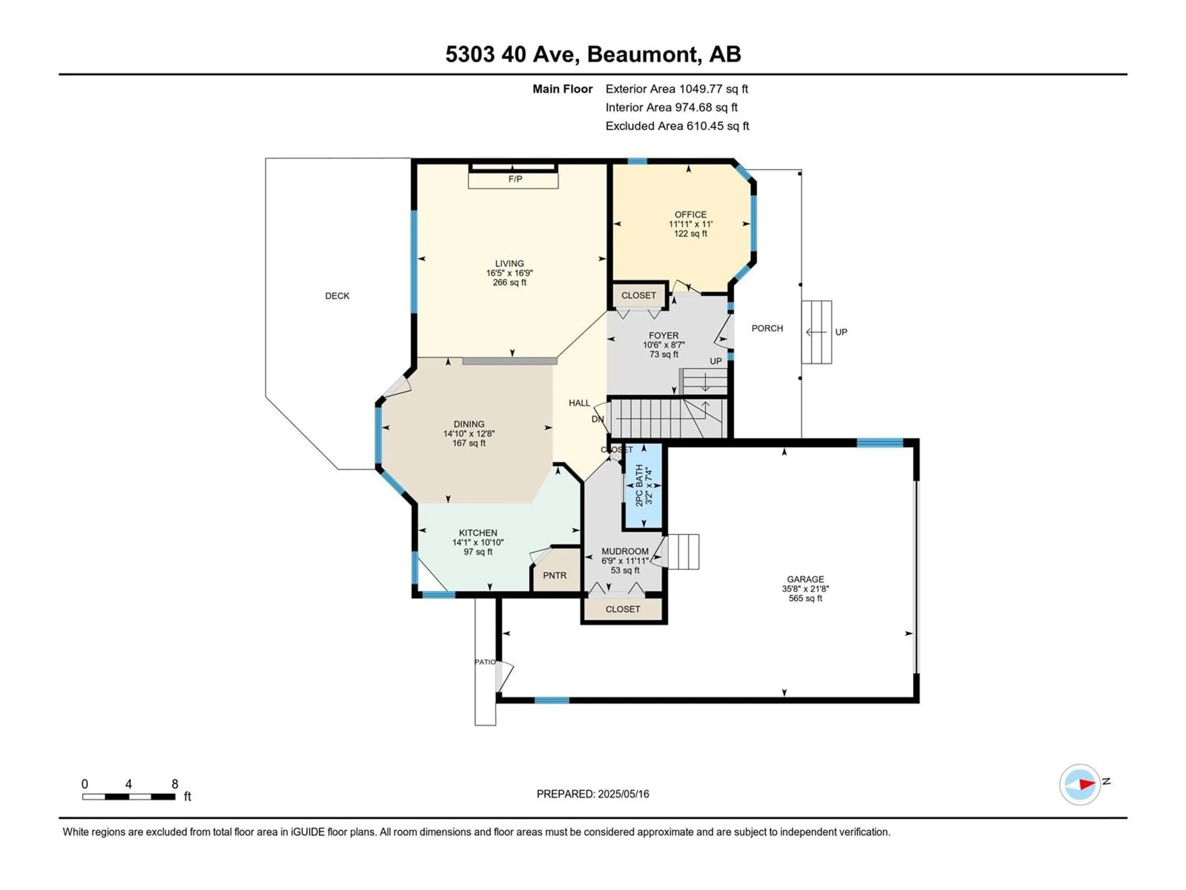 Floor plan for 5303 40 AV, Beaumont Alberta T4X1L9