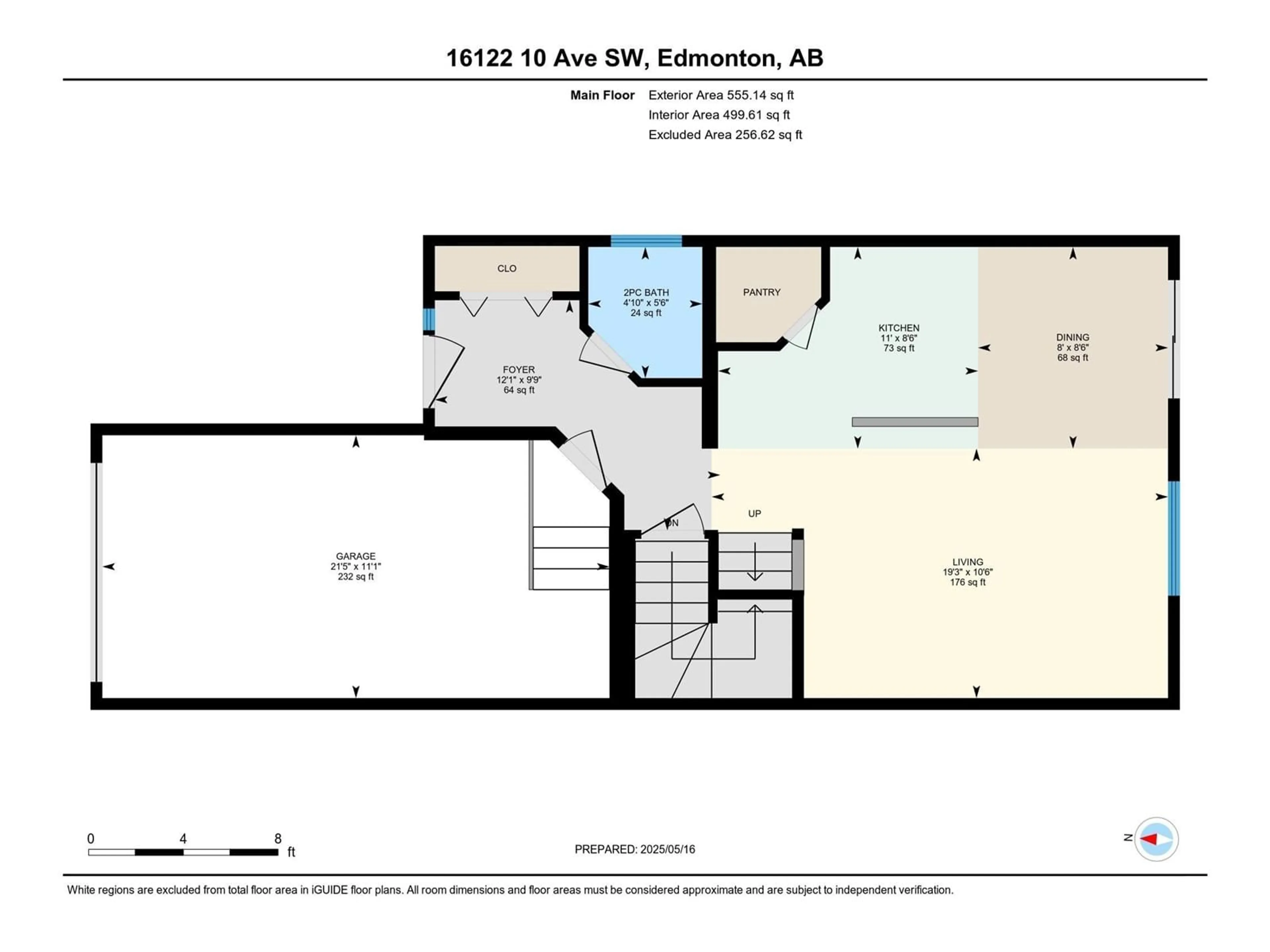 Floor plan for SW - 16122 10 AV, Edmonton Alberta T6W2G9