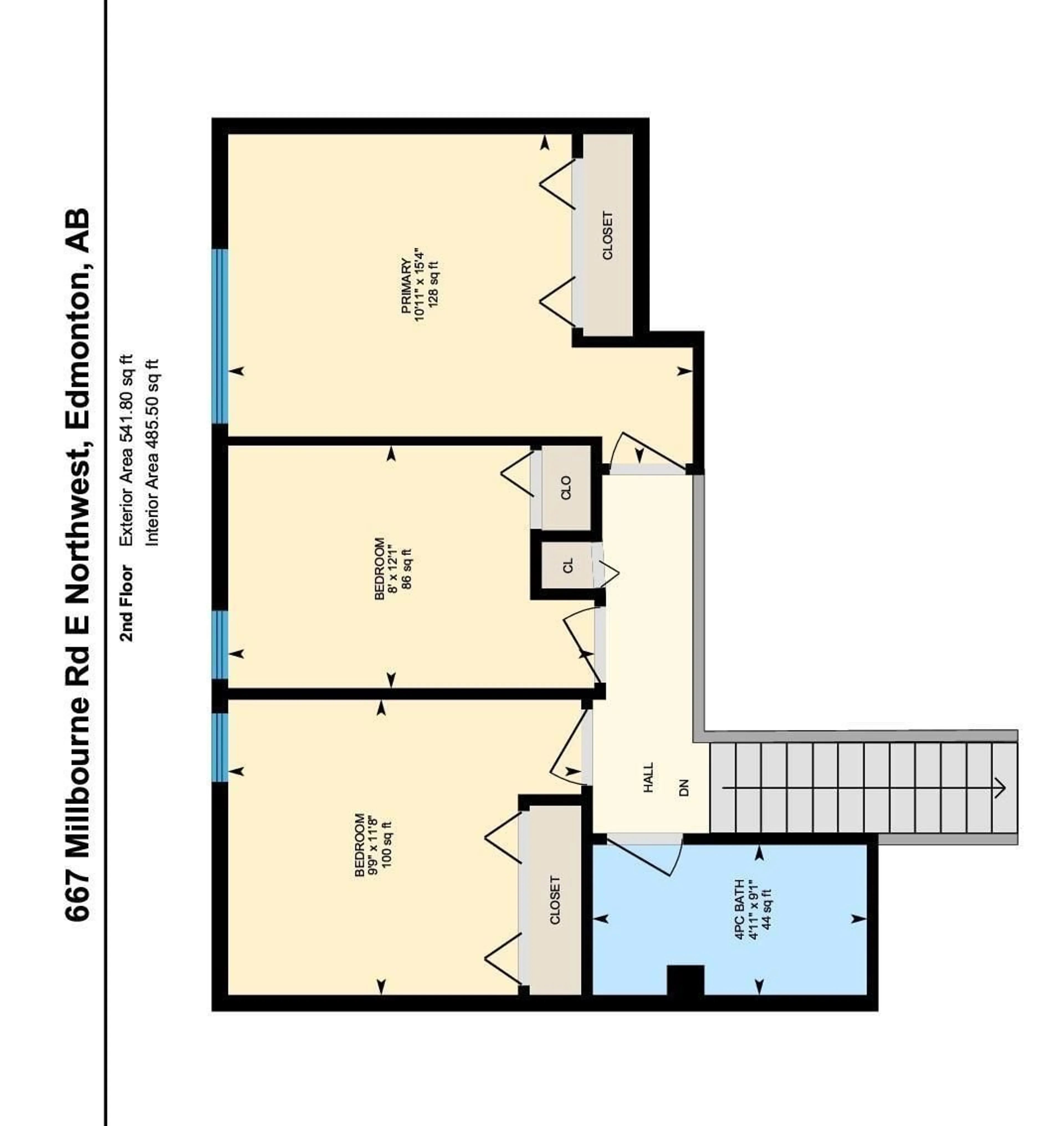 Floor plan for 667 MILLBOURNE RD E RD, Edmonton Alberta T6K3H3