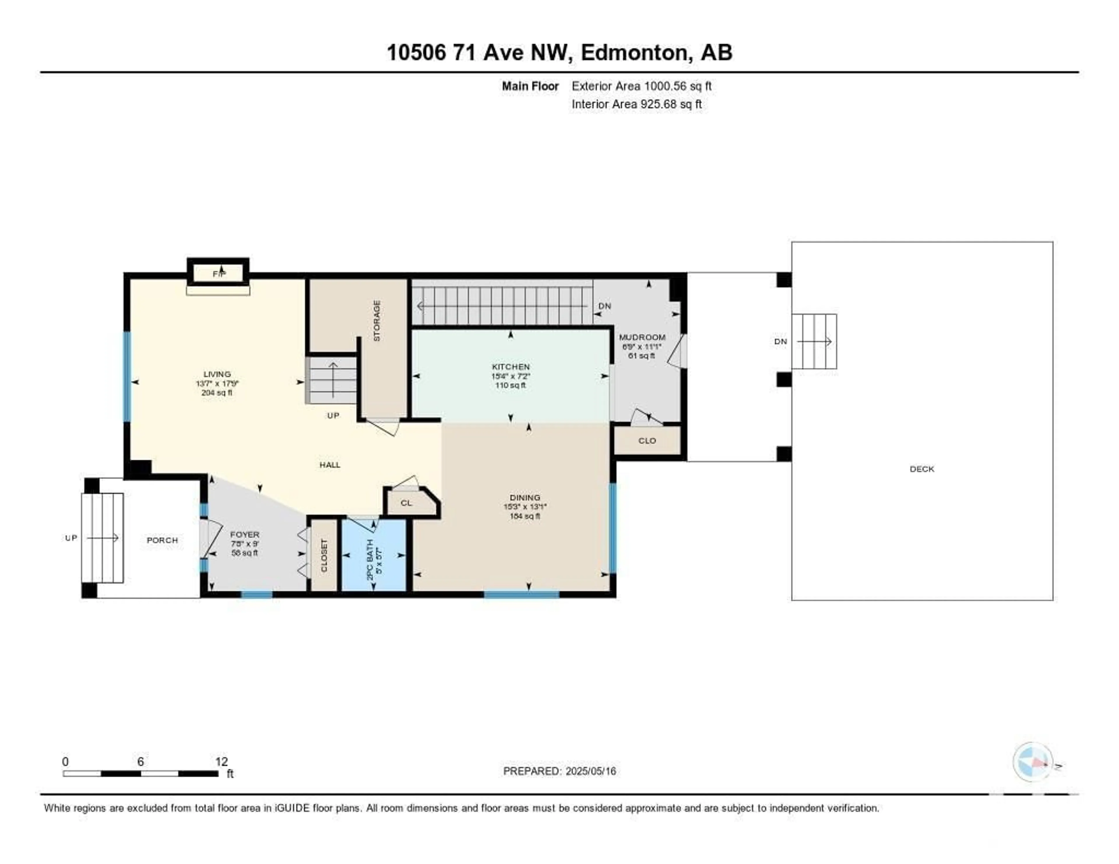 Floor plan for 10506 71 AV, Edmonton Alberta T6E0X1