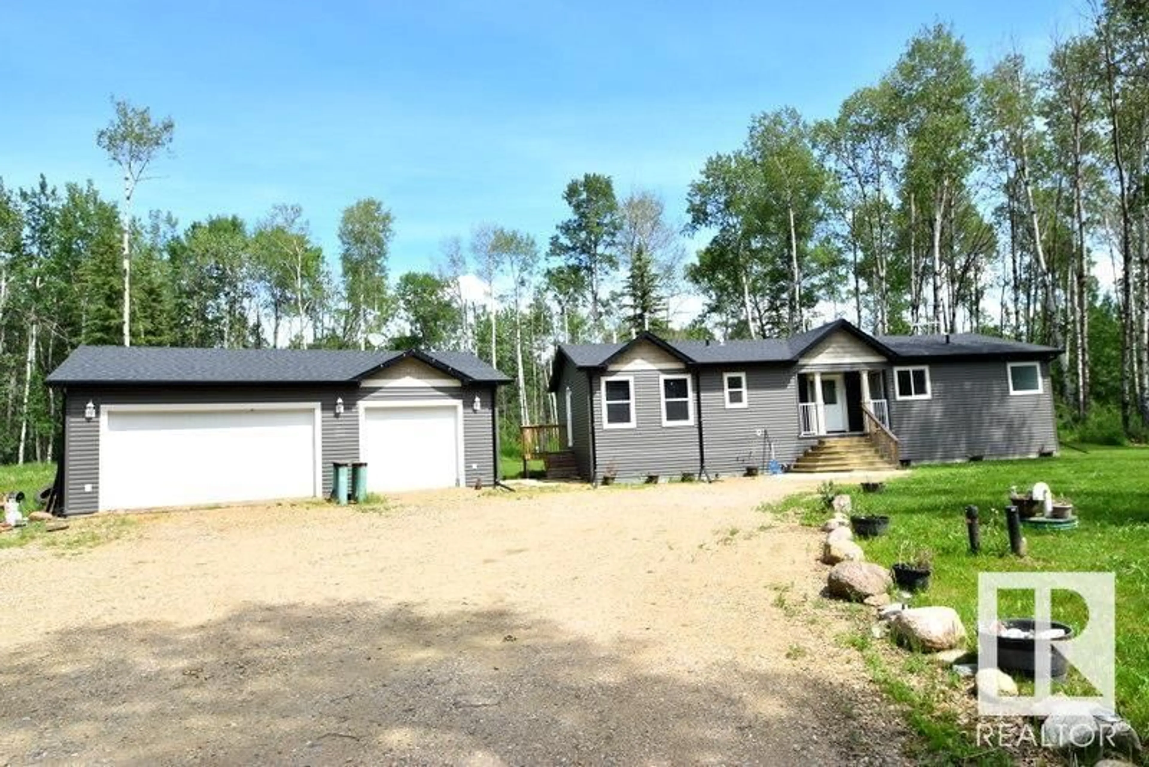 A pic from outside/outdoor area/front of a property/back of a property/a pic from drone, street for (Boyle) - 7 LAKE COUNTRY ESTATES, Rural Athabasca County Alberta T0A0M0