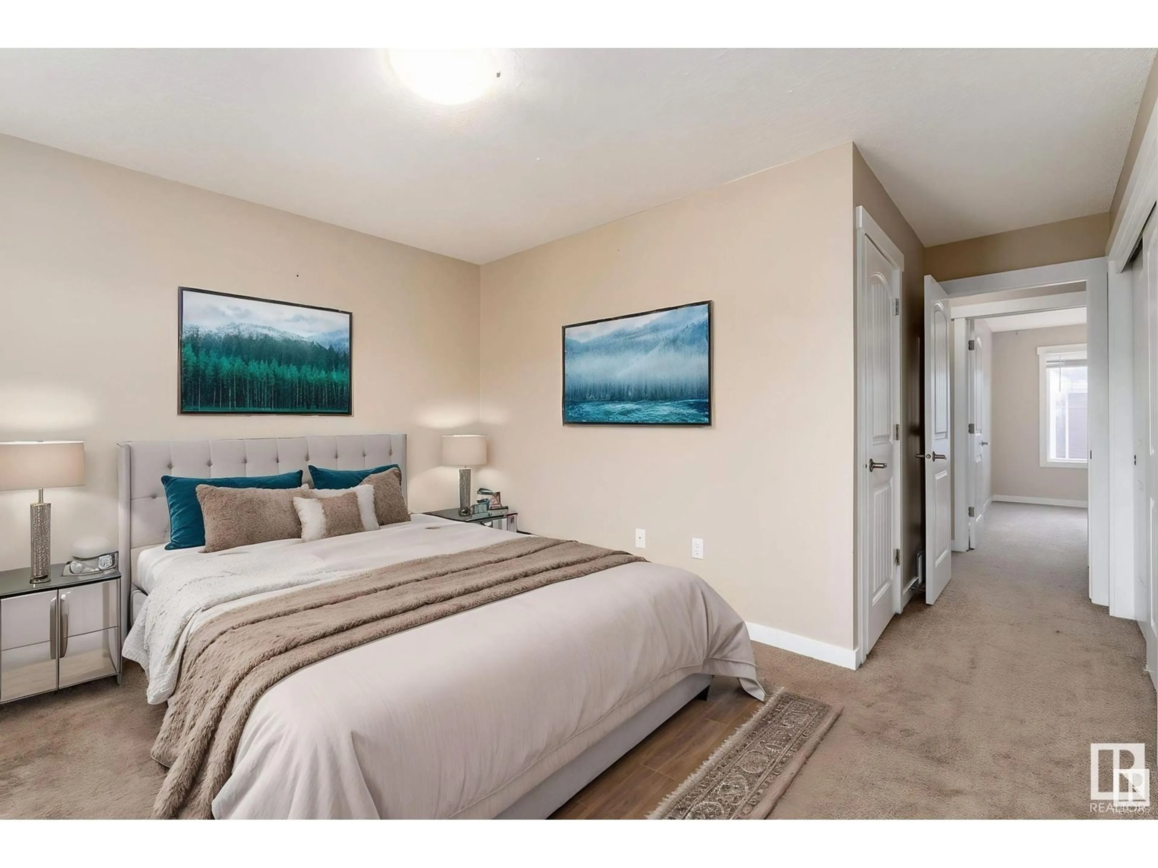 Bedroom with bed, unknown for 8315 180 AV, Edmonton Alberta T6X0Y2