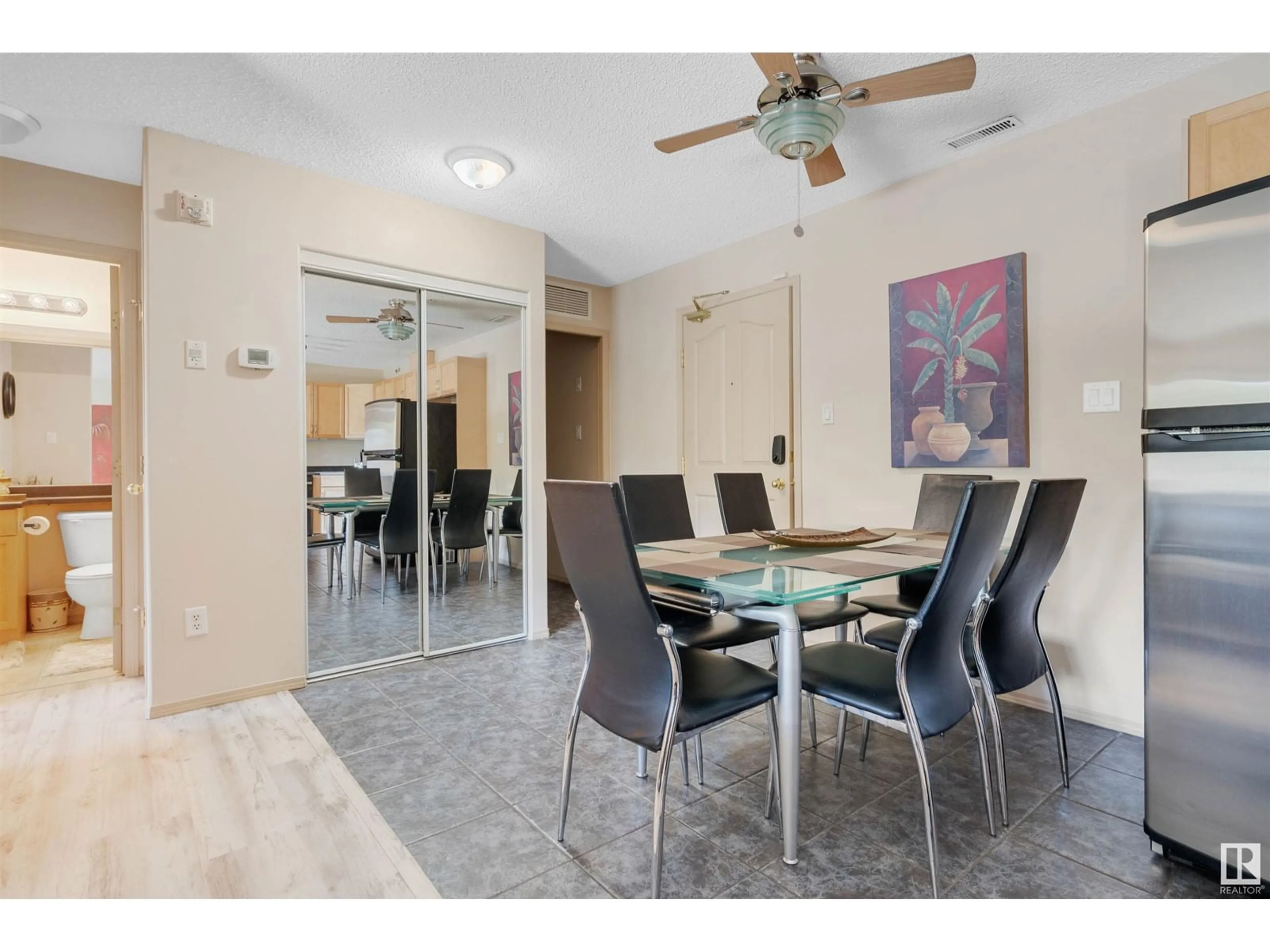 Dining room, ceramic/tile floor for #112 - 16303 95 ST, Edmonton Alberta T5Z3V1