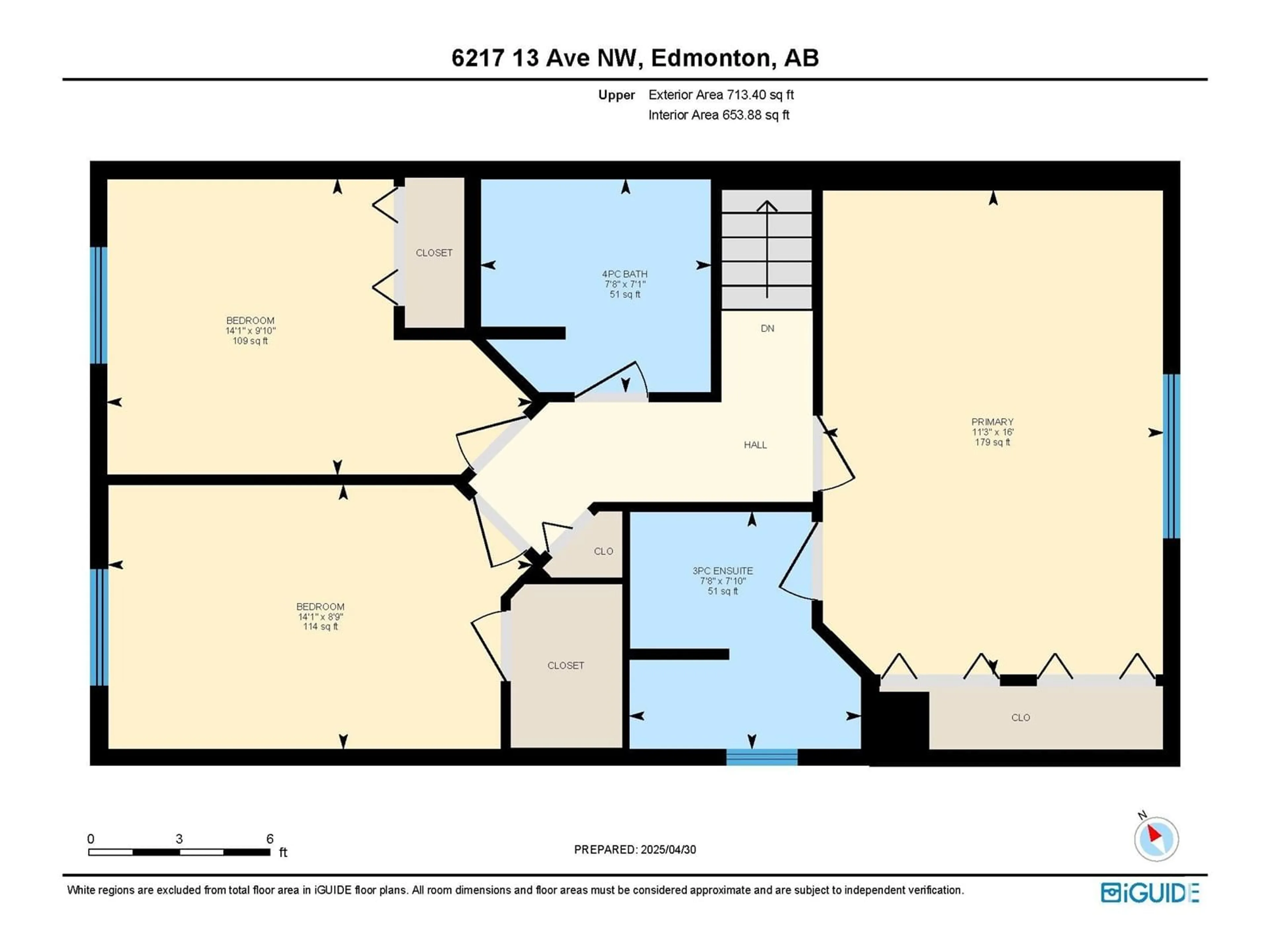 Floor plan for NW - 6217 13 AV, Edmonton Alberta T6L2E5