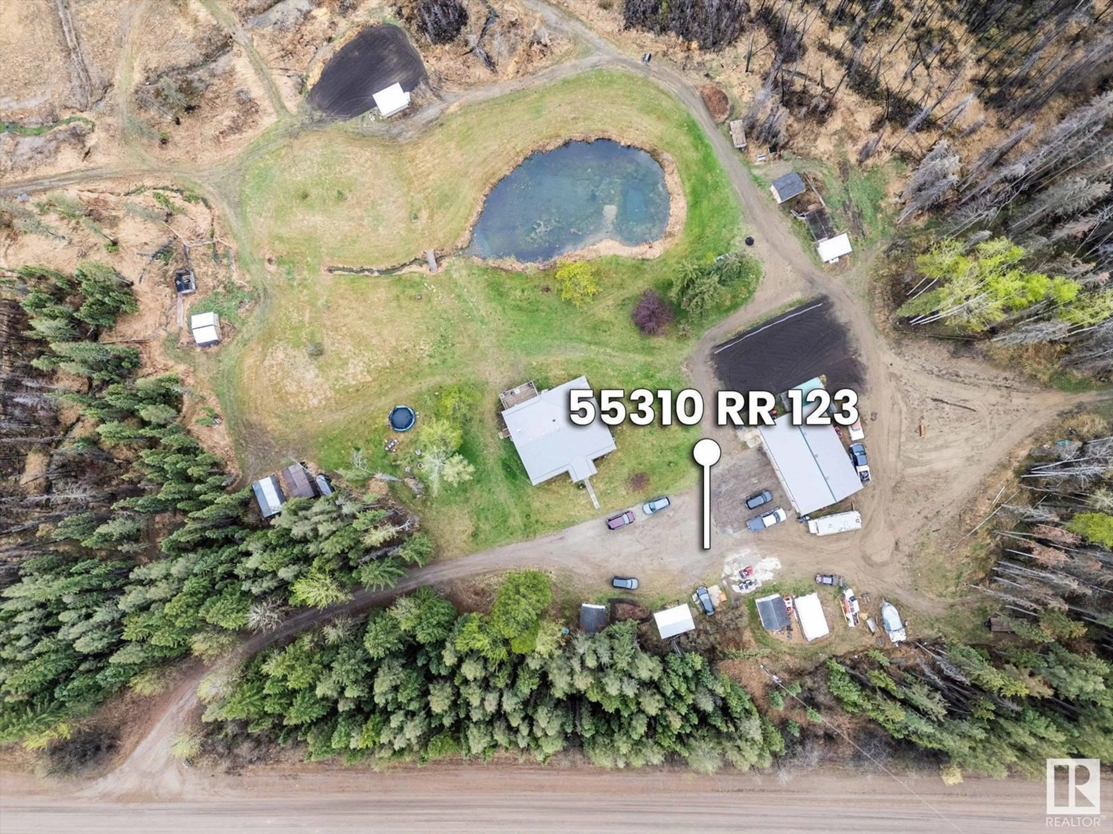 A pic from outside/outdoor area/front of a property/back of a property/a pic from drone, unknown for 123 - 55310 RRD, Rural Yellowhead Alberta T0E1S0