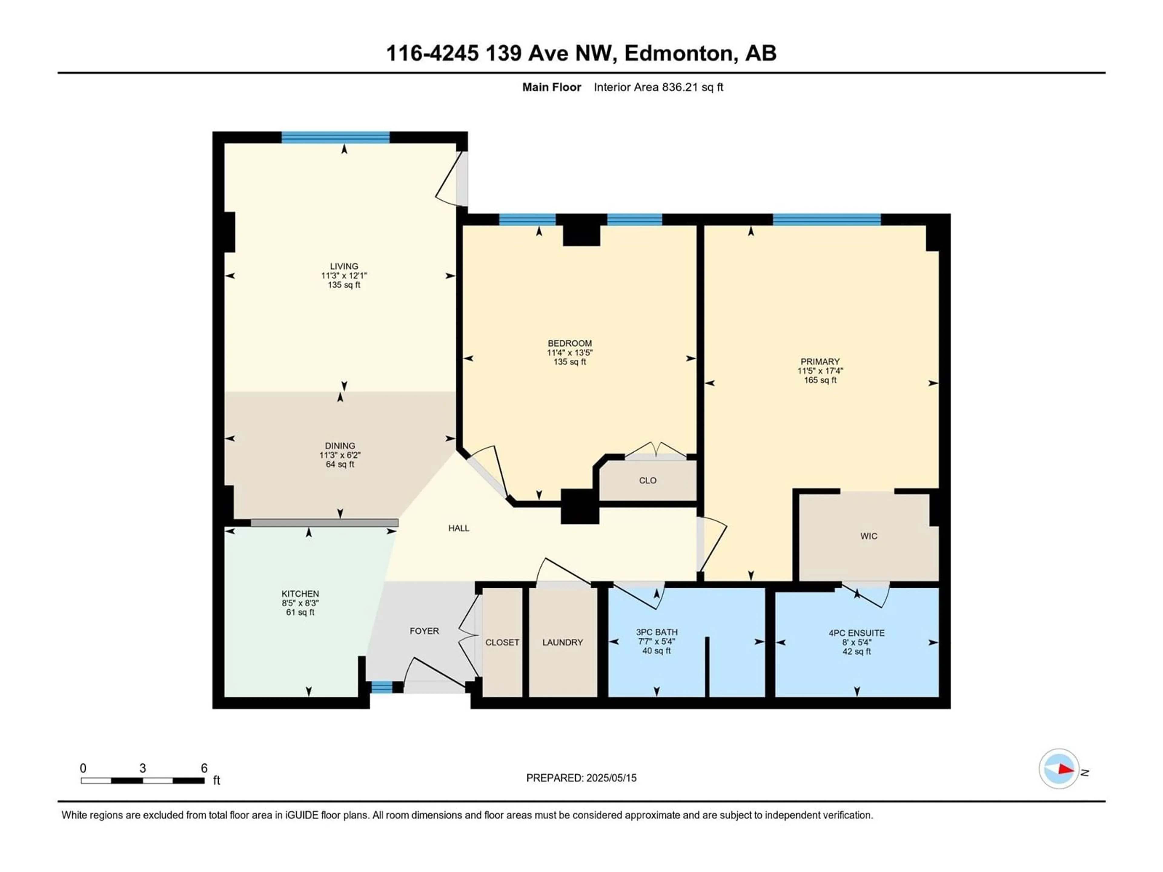 Floor plan for #2-116 - 4245 139 AV, Edmonton Alberta T5Y3E8