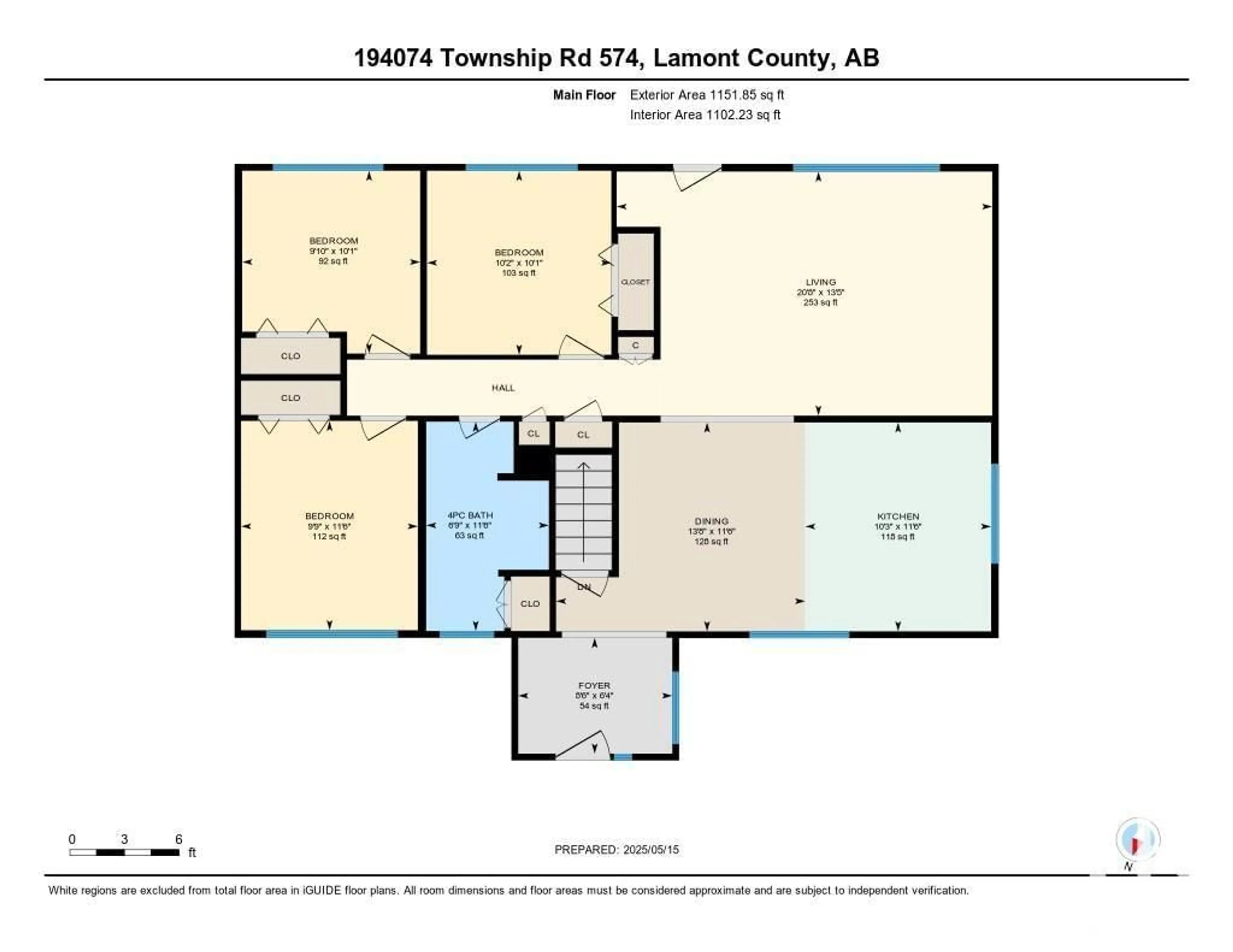Floor plan for 194074 TWP RD 574, Rural Lamont County Alberta T0B2R0