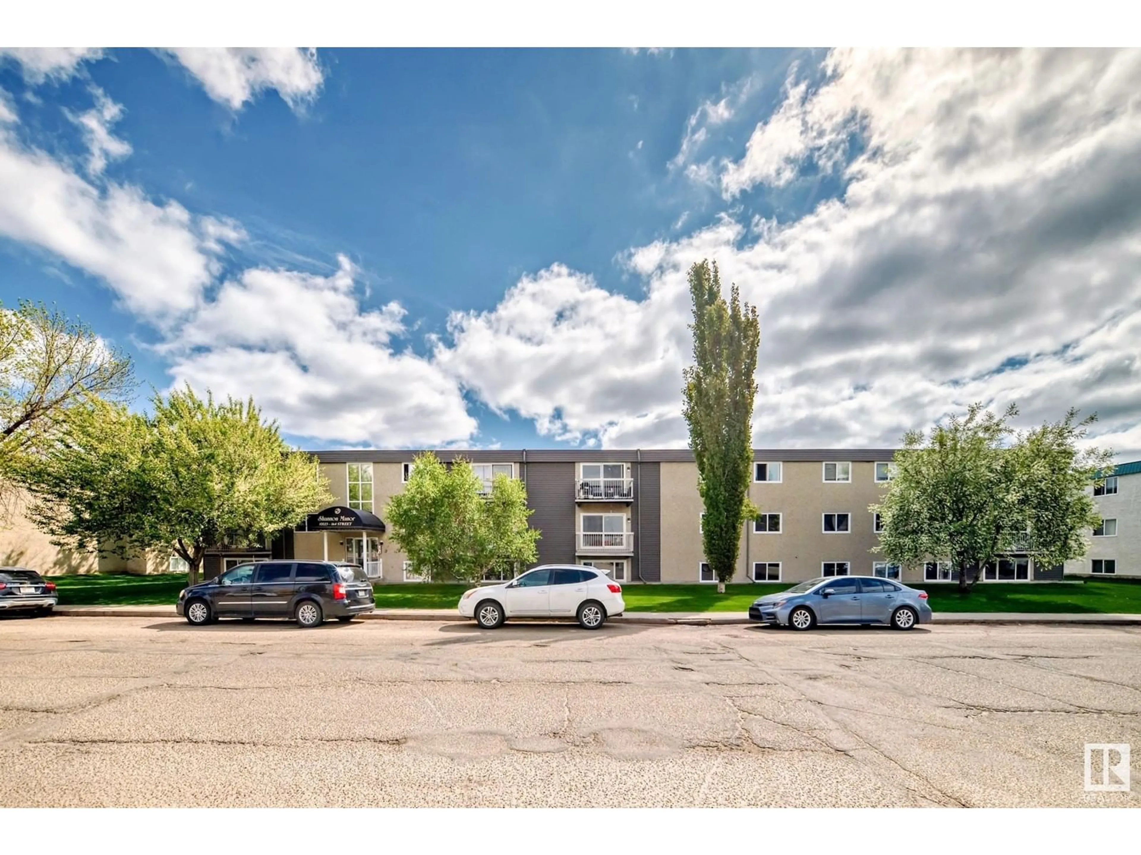 A pic from outside/outdoor area/front of a property/back of a property/a pic from drone, unknown for #107 - 10023 164 ST NW, Edmonton Alberta T5P4L4