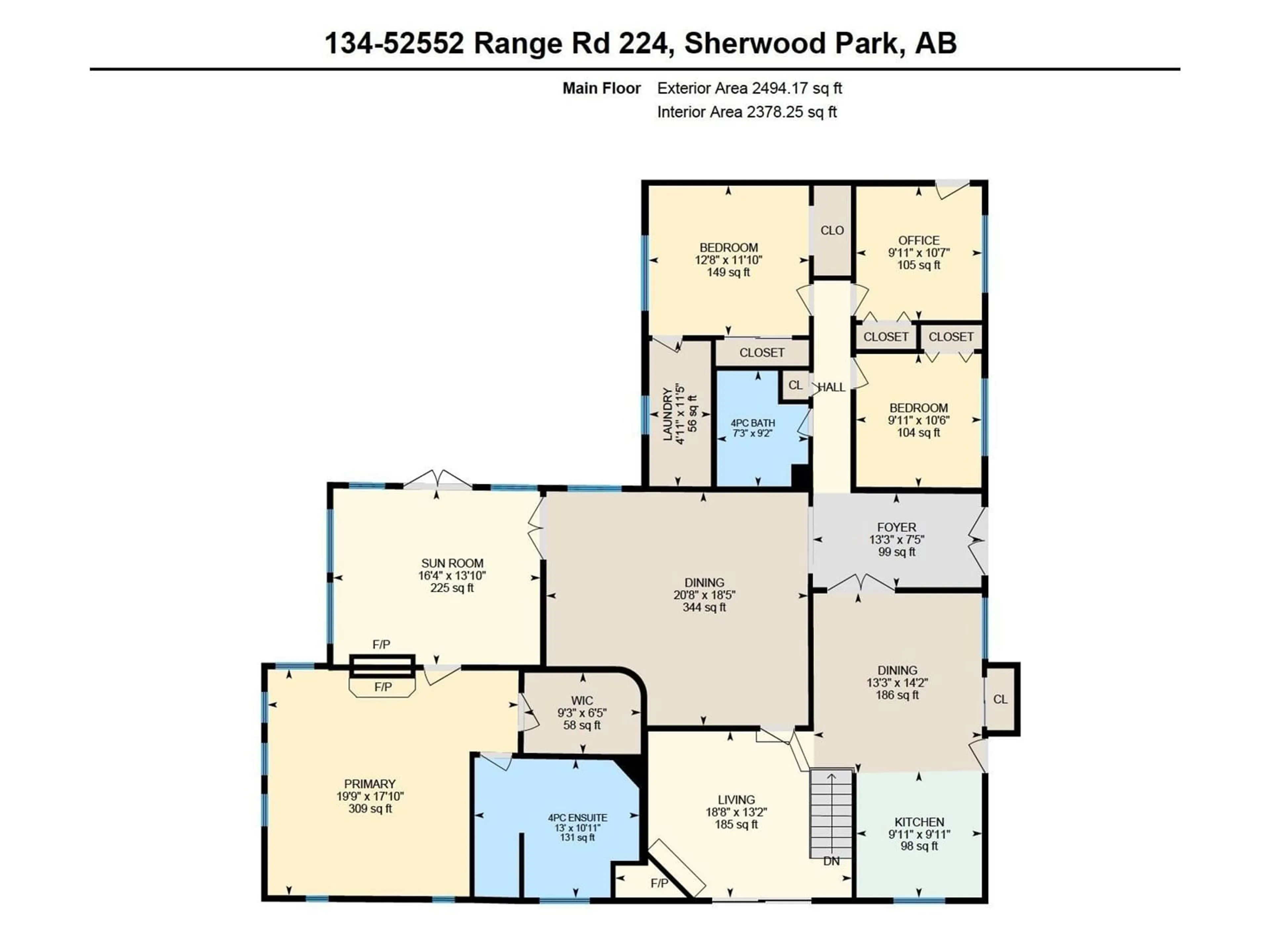 Floor plan for 52552 224 - 134 RANGE ROAD ROAD, Rural Strathcona County Alberta T8A4R7