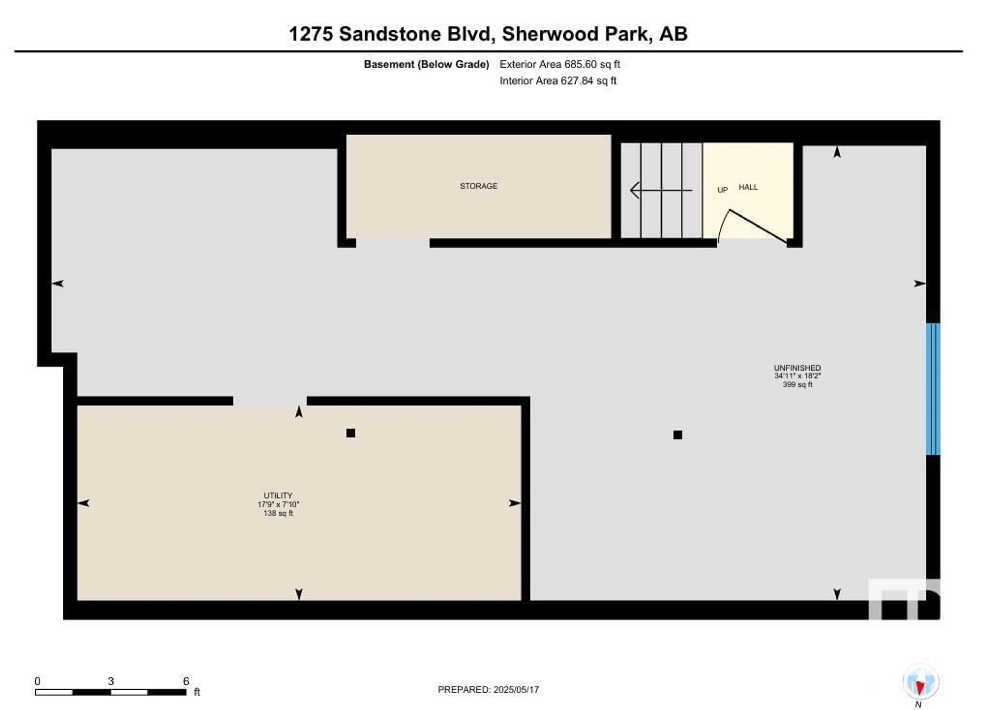 Floor plan for 1275 SANDSTONE BV, Sherwood Park Alberta T8H1B2
