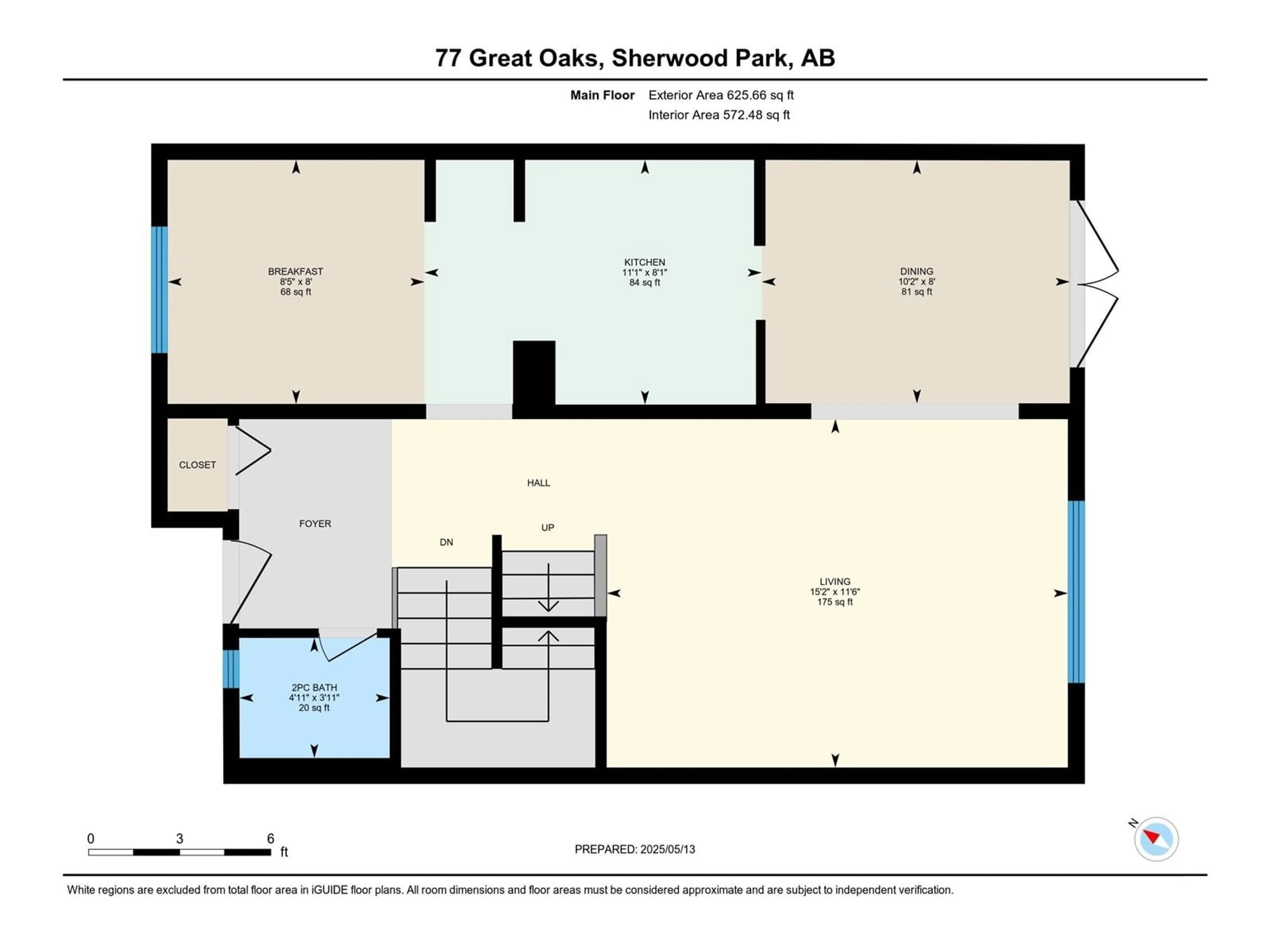 Floor plan for 77 GREAT OA, Sherwood Park Alberta T8A2X1