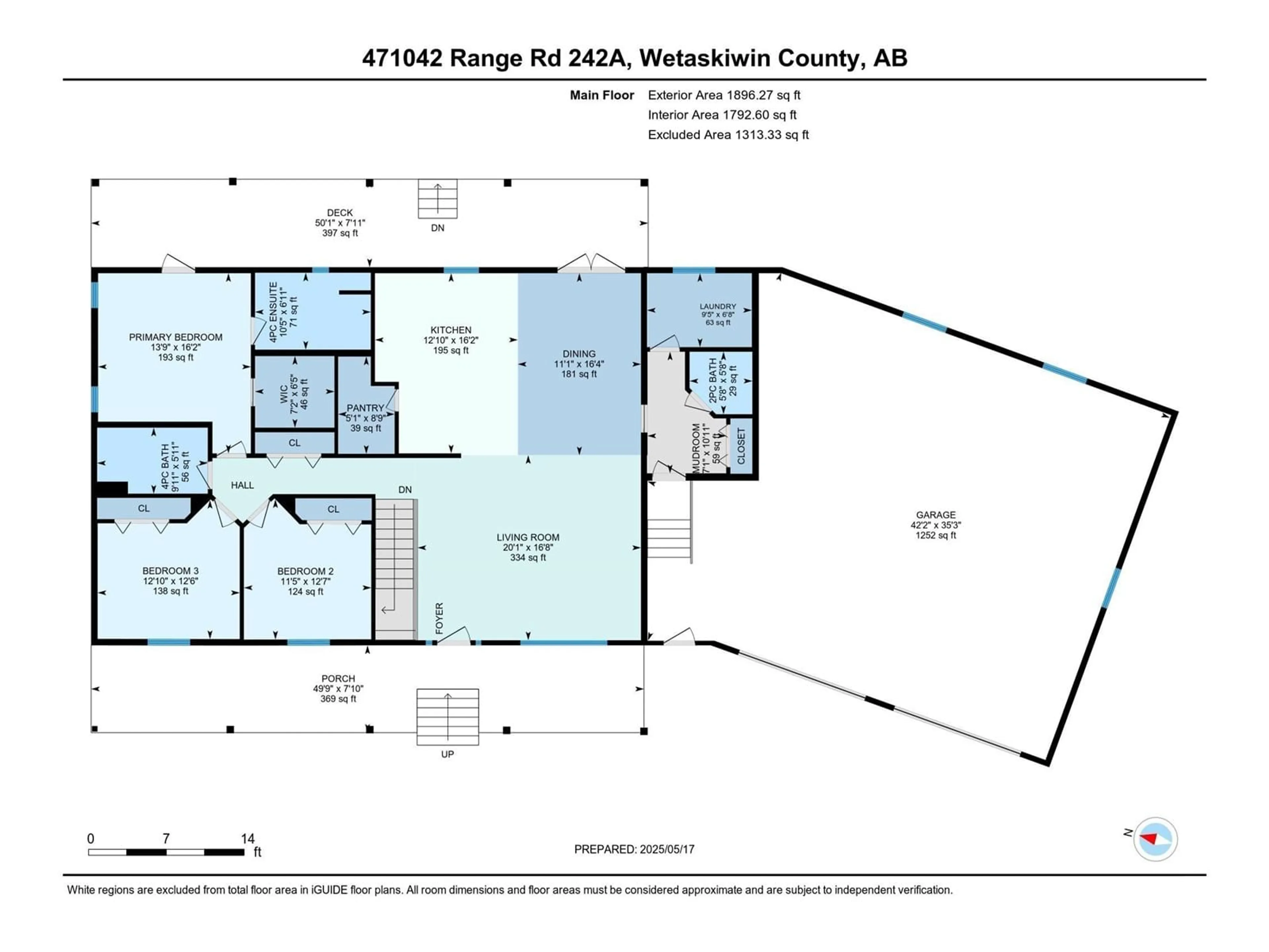 Floor plan for 471042 RR242 A, Rural Wetaskiwin County Alberta T9A1X1