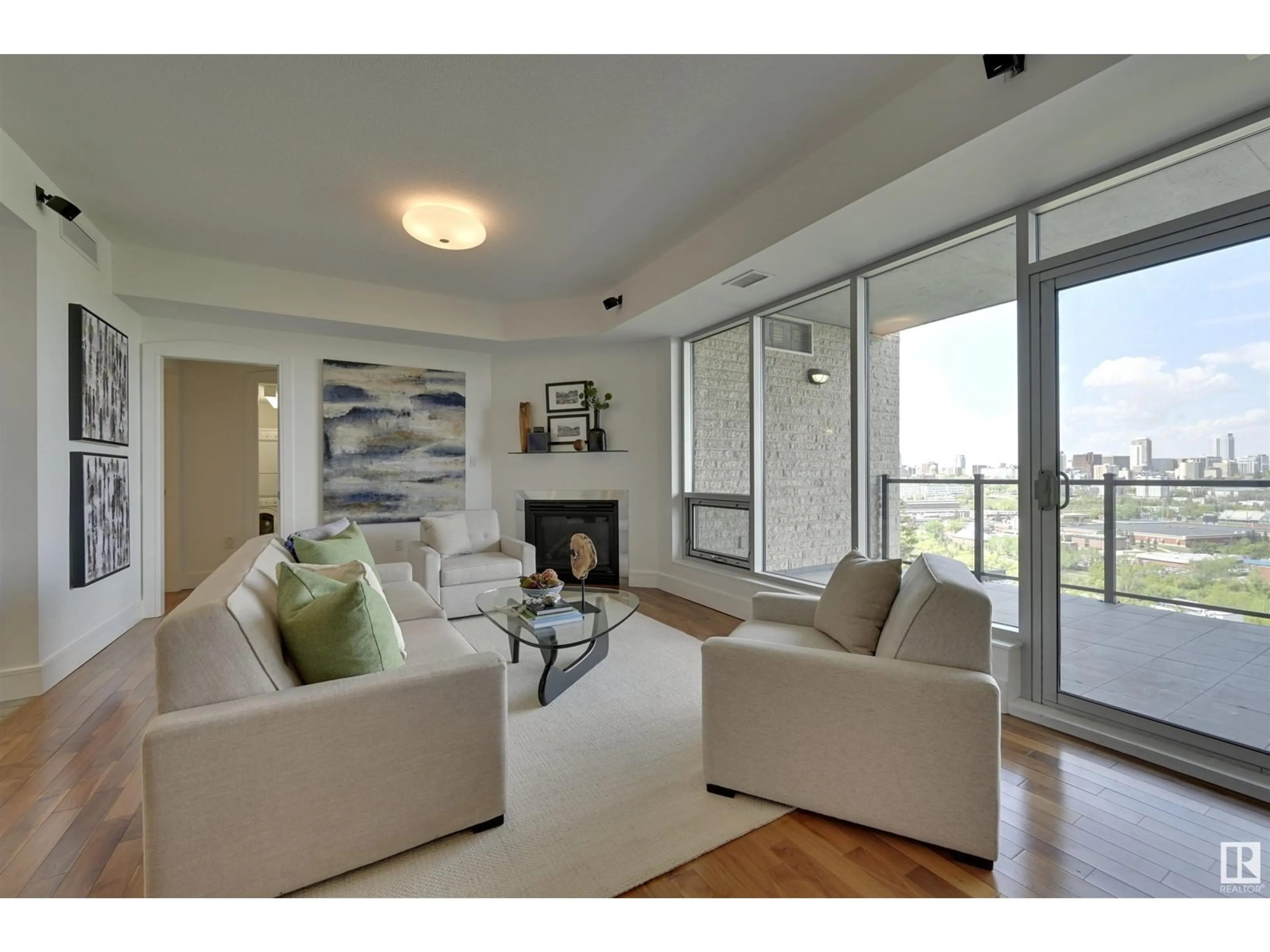 Living room with furniture, unknown for #503 - 10035 SASKATCHEWAN DR, Edmonton Alberta T6E4R4
