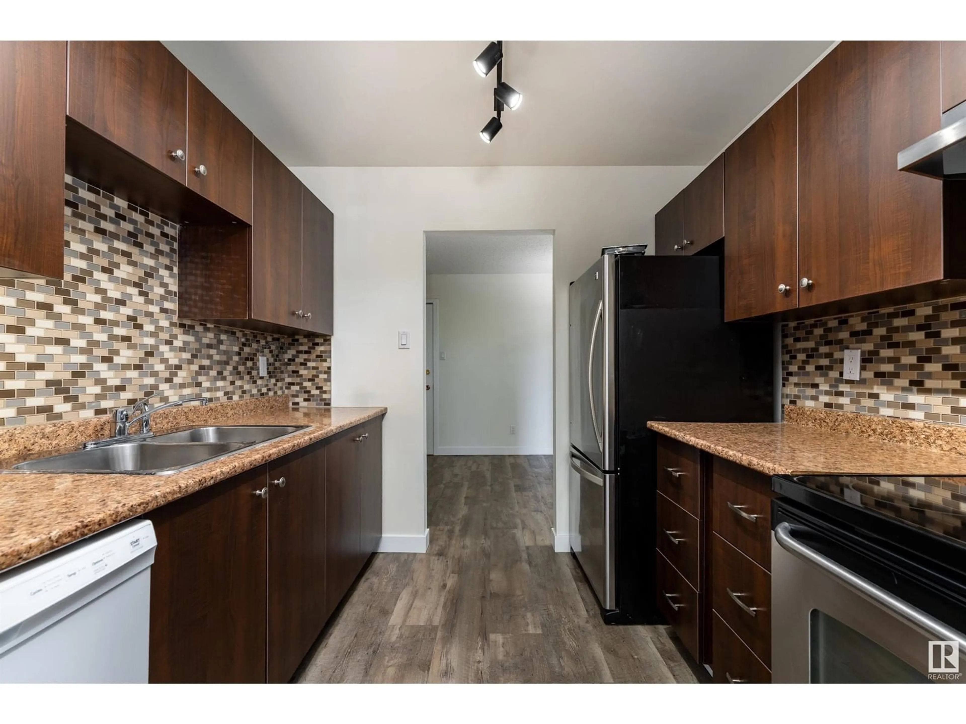 Standard kitchen, wood/laminate floor for #304 - 5125 RIVERBEND RD, Edmonton Alberta T6H5K5