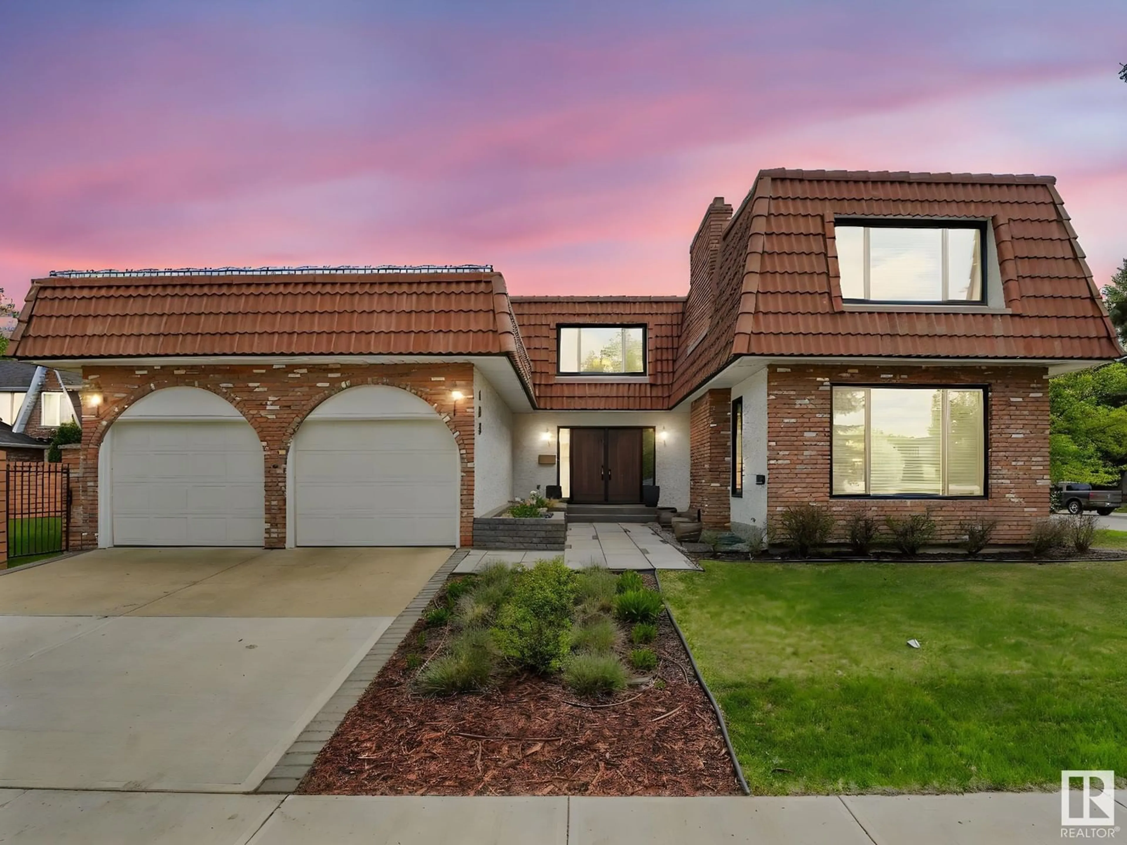 Home with brick exterior material, street for 408 LESSARD DR, Edmonton Alberta T6M1A7