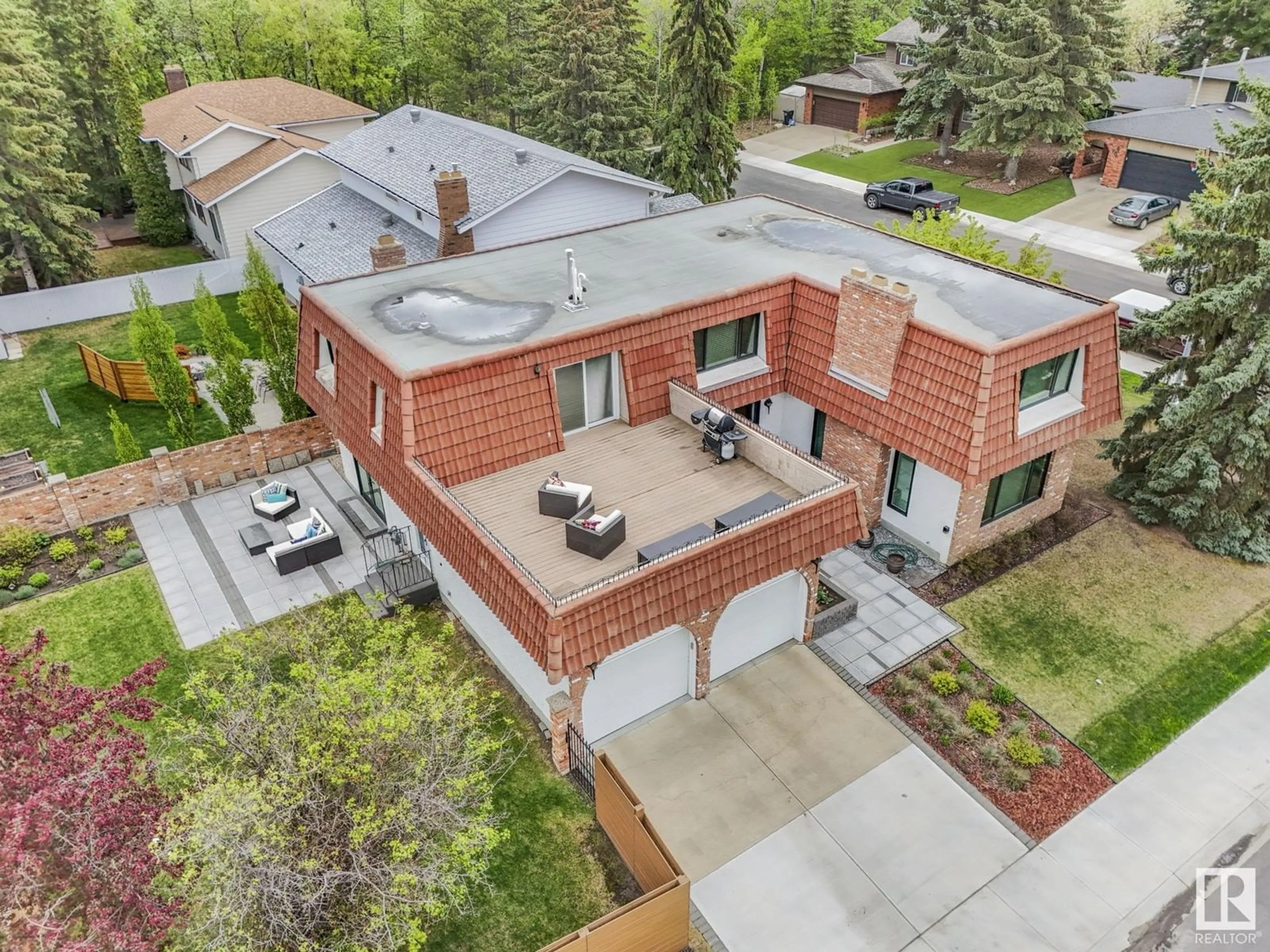 Home with brick exterior material, street for 408 LESSARD DR, Edmonton Alberta T6M1A7