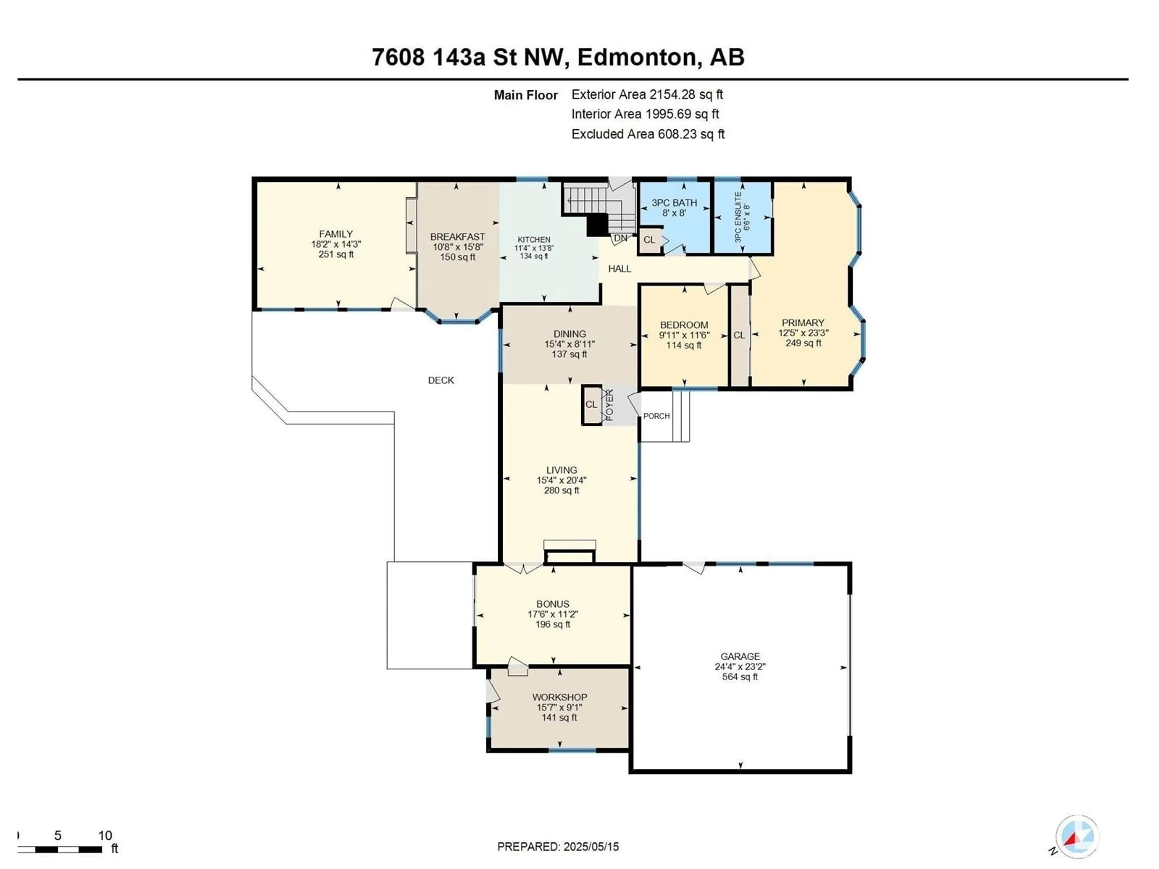 Floor plan for NW - 7608 143A ST, Edmonton Alberta T5R0P9