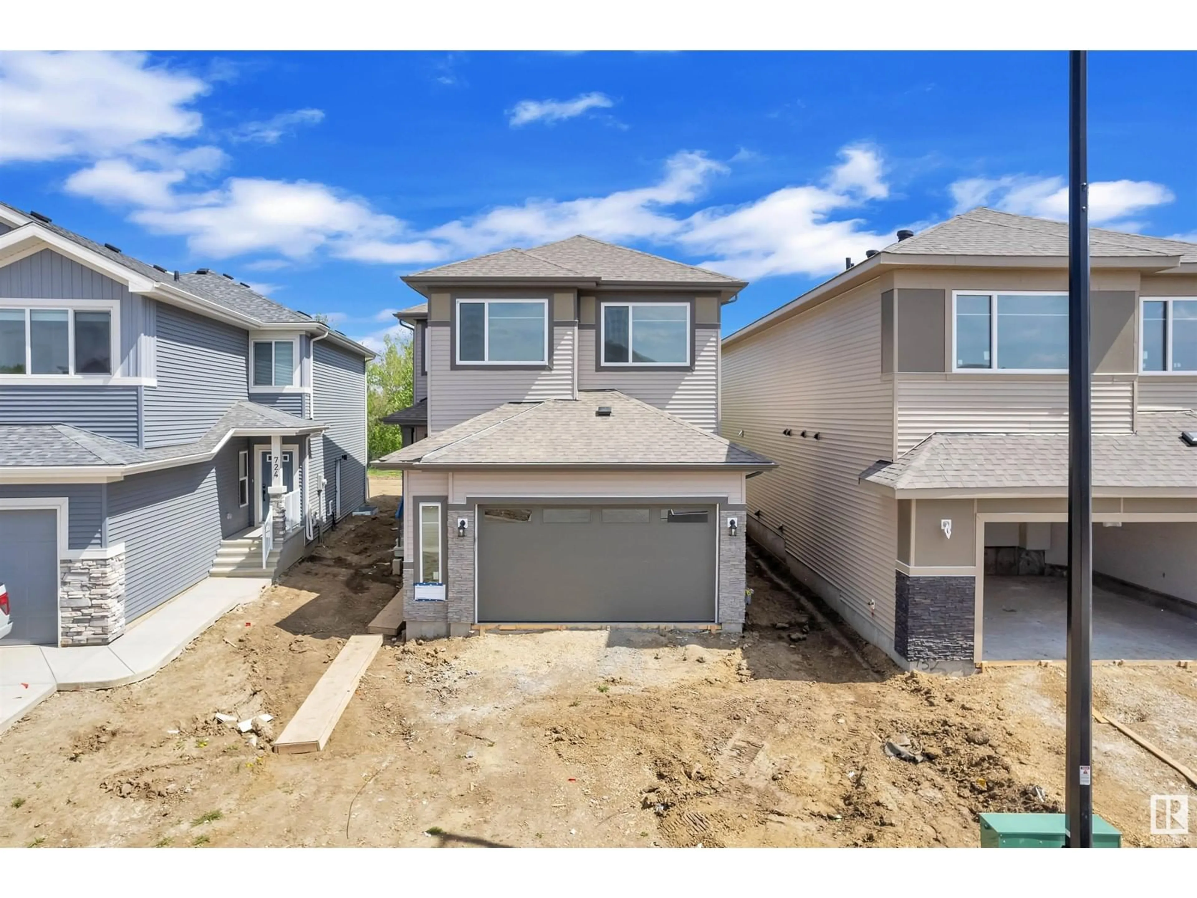 A pic from outside/outdoor area/front of a property/back of a property/a pic from drone, street for 728 ASTORIA WY, Devon Alberta T9G0M7