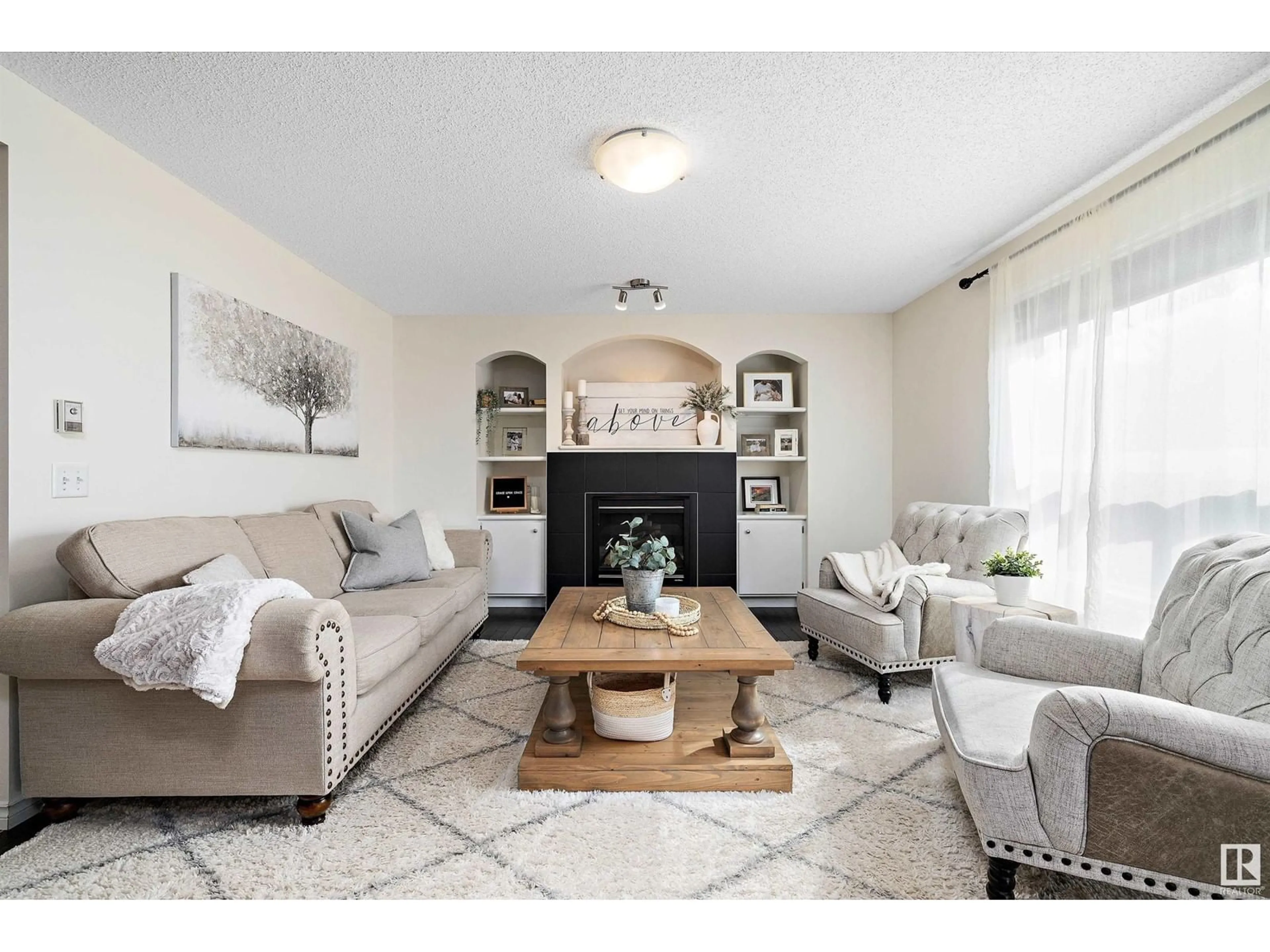 Living room with furniture, unknown for 7 VIVIAN WY, Spruce Grove Alberta T7X0B9