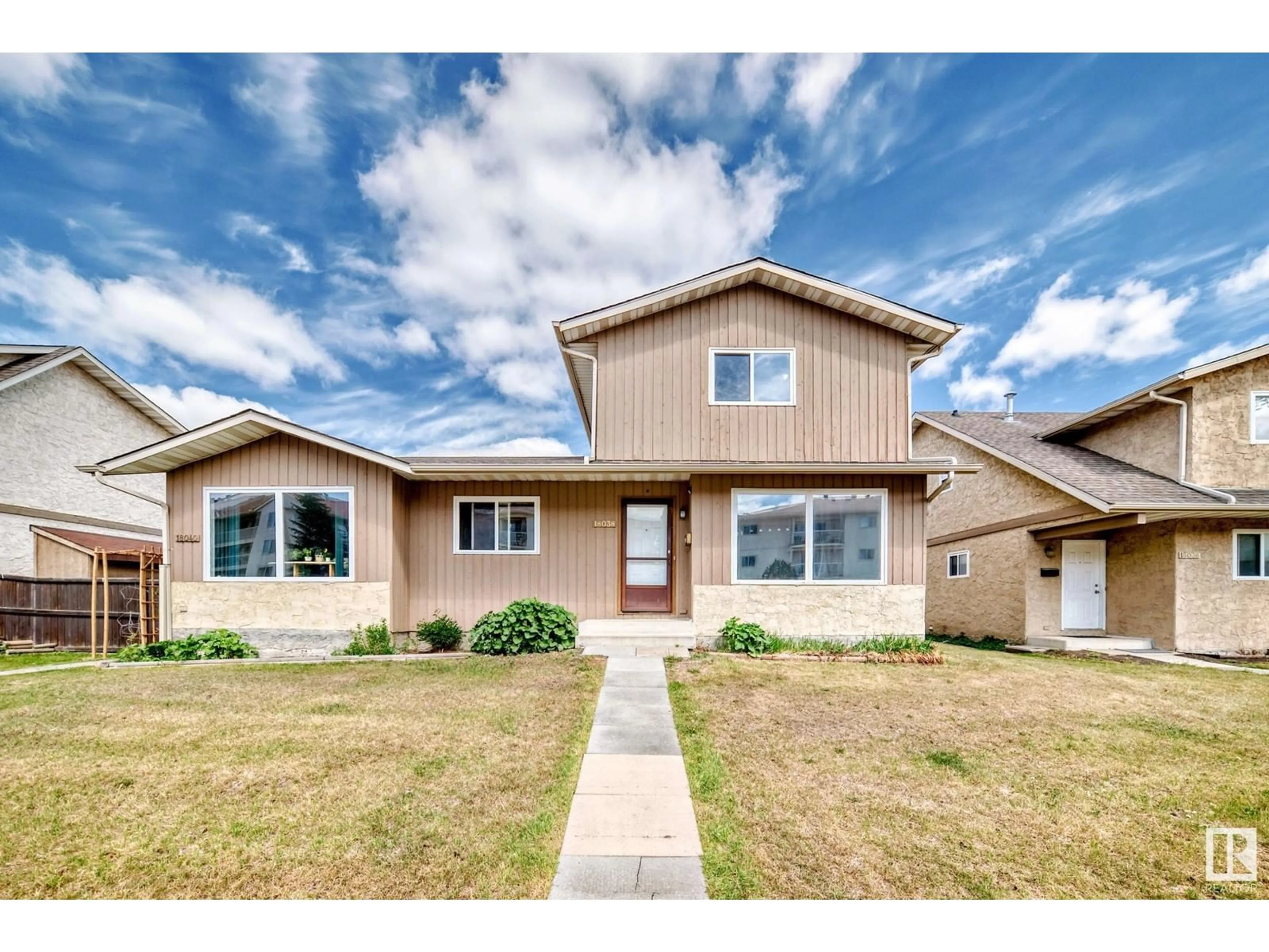 Home with brick exterior material, street for 18038 95A AV, Edmonton Alberta T5T2Z6