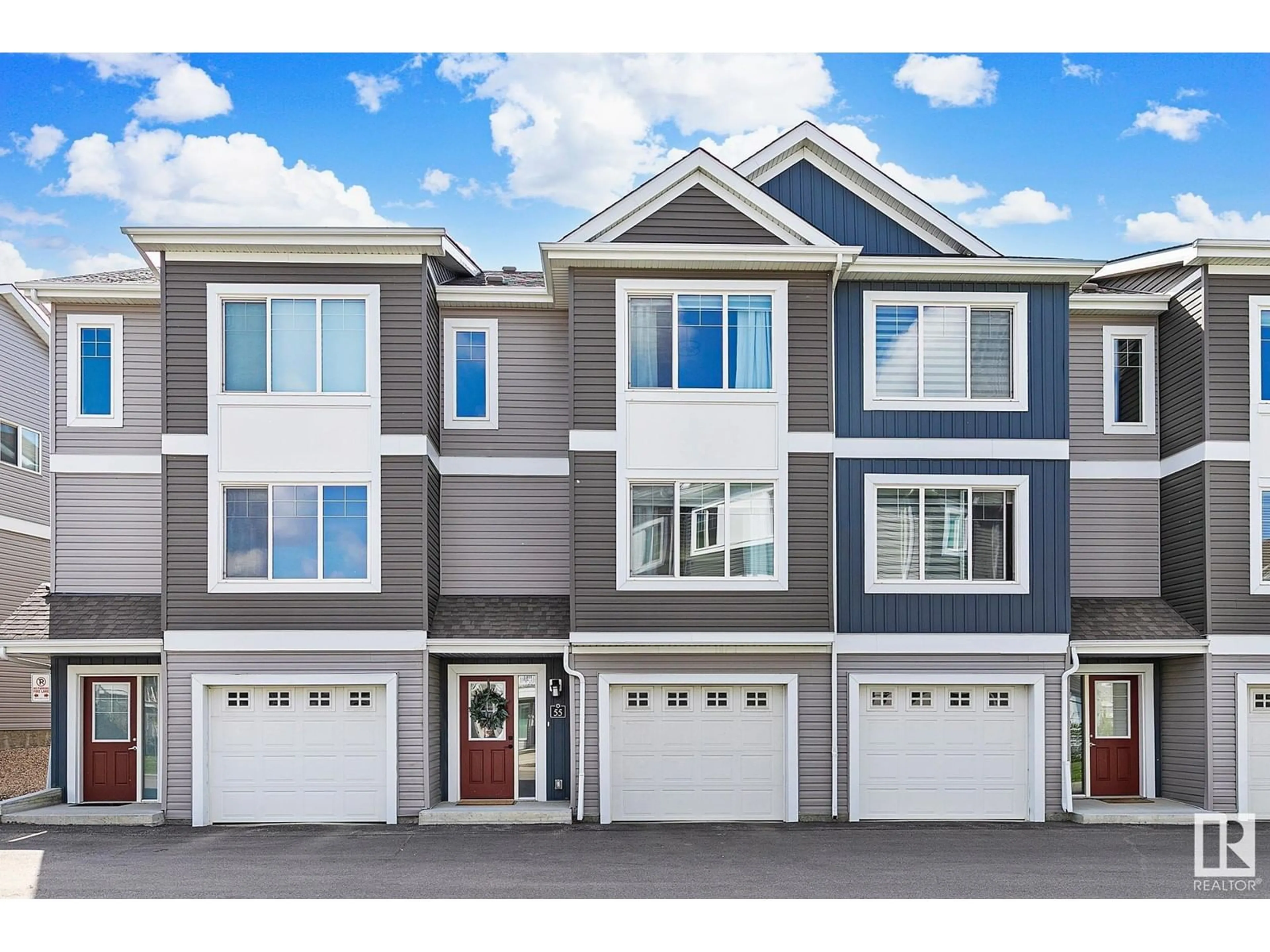 Home with vinyl exterior material, street for #55 - 1391 STARLING DR, Edmonton Alberta T5S0L3