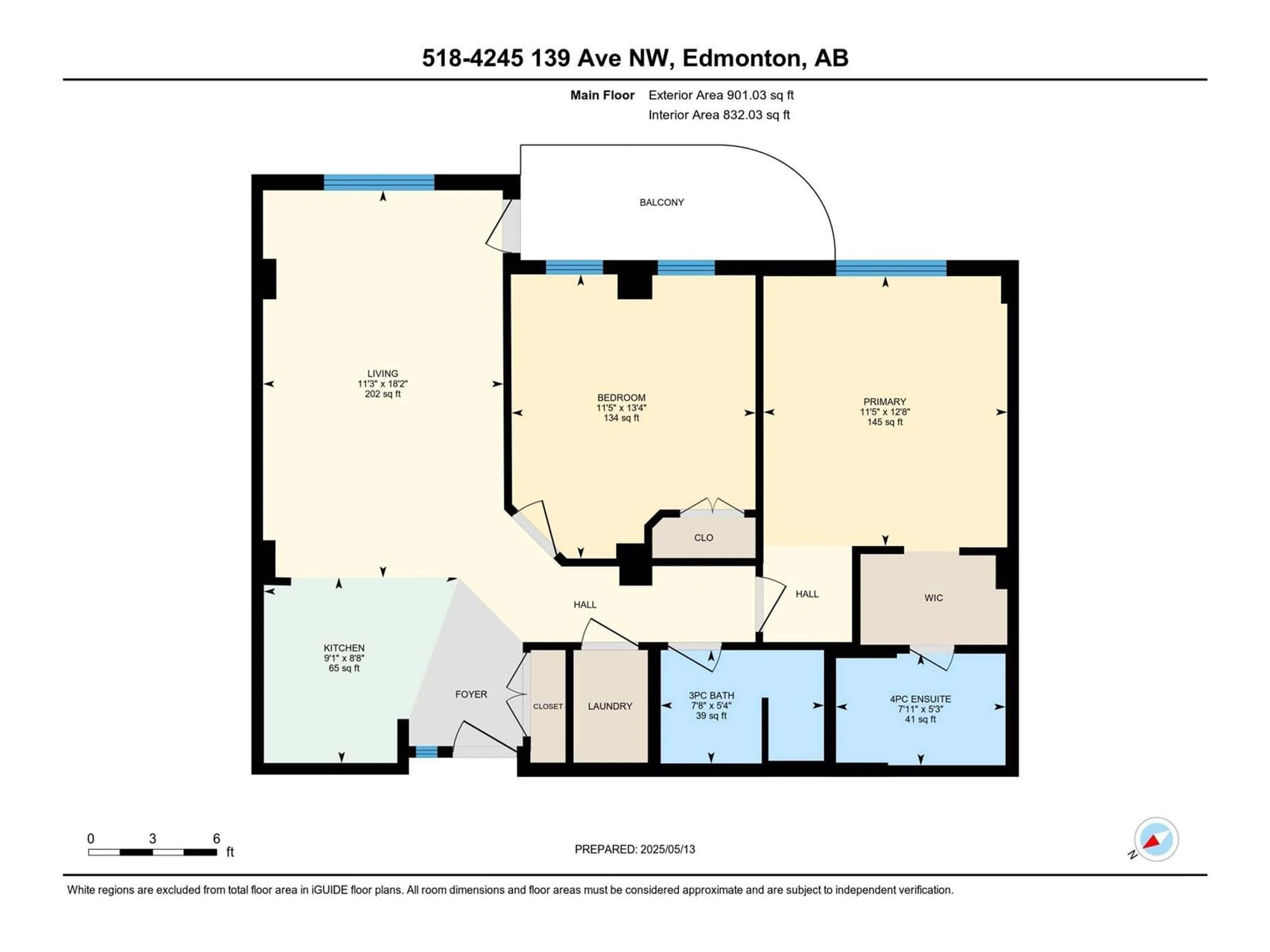 Floor plan for #1-518 - 4245 139 AV NW, Edmonton Alberta T5Y3E8