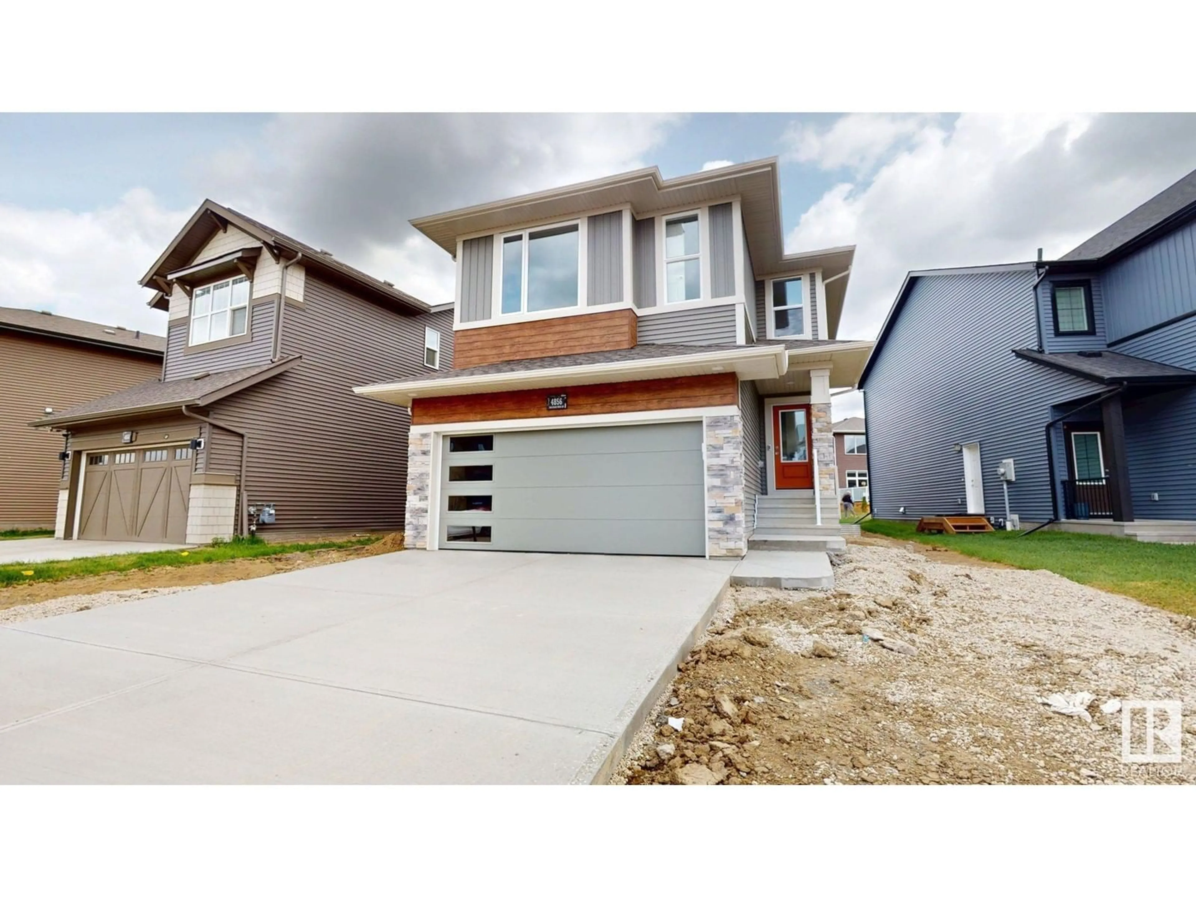 Home with brick exterior material, street for SW - 4856 HAWTHORN BEND BN, Edmonton Alberta T6X3A9