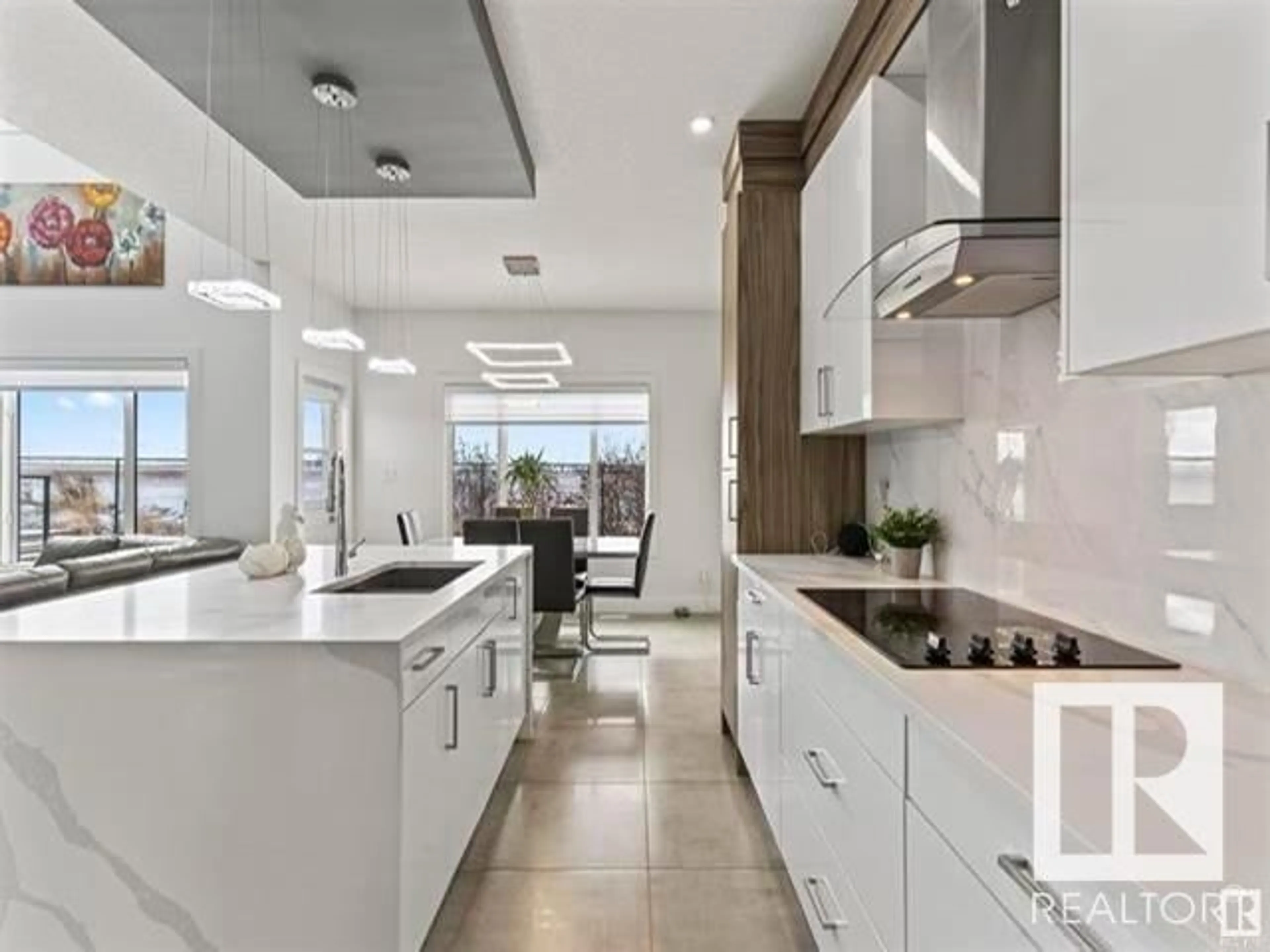 Contemporary kitchen, ceramic/tile floor for 404 42 ST, Edmonton Alberta T6X2L7