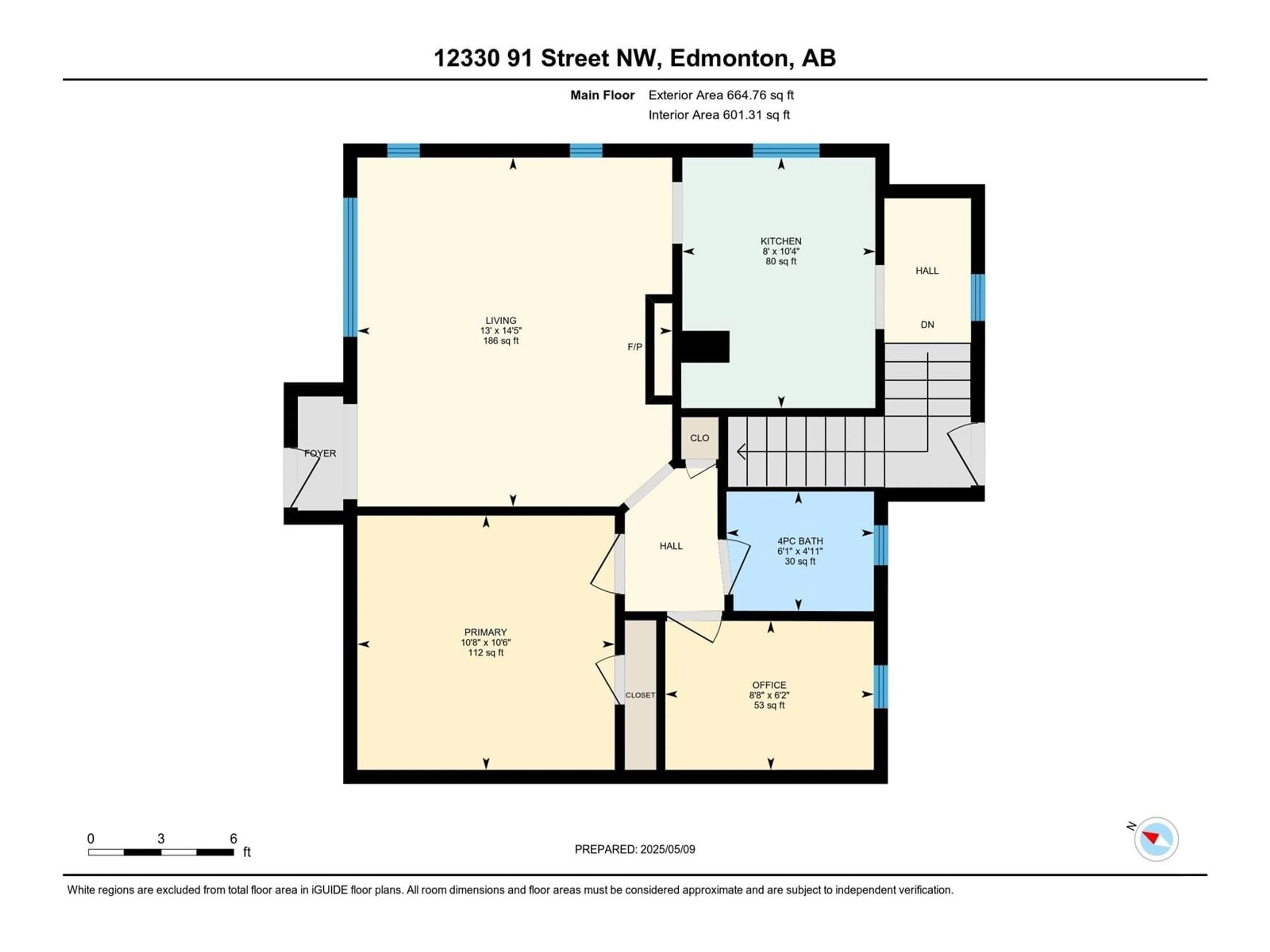 Floor plan for 12330 91 ST, Edmonton Alberta T5B4C5