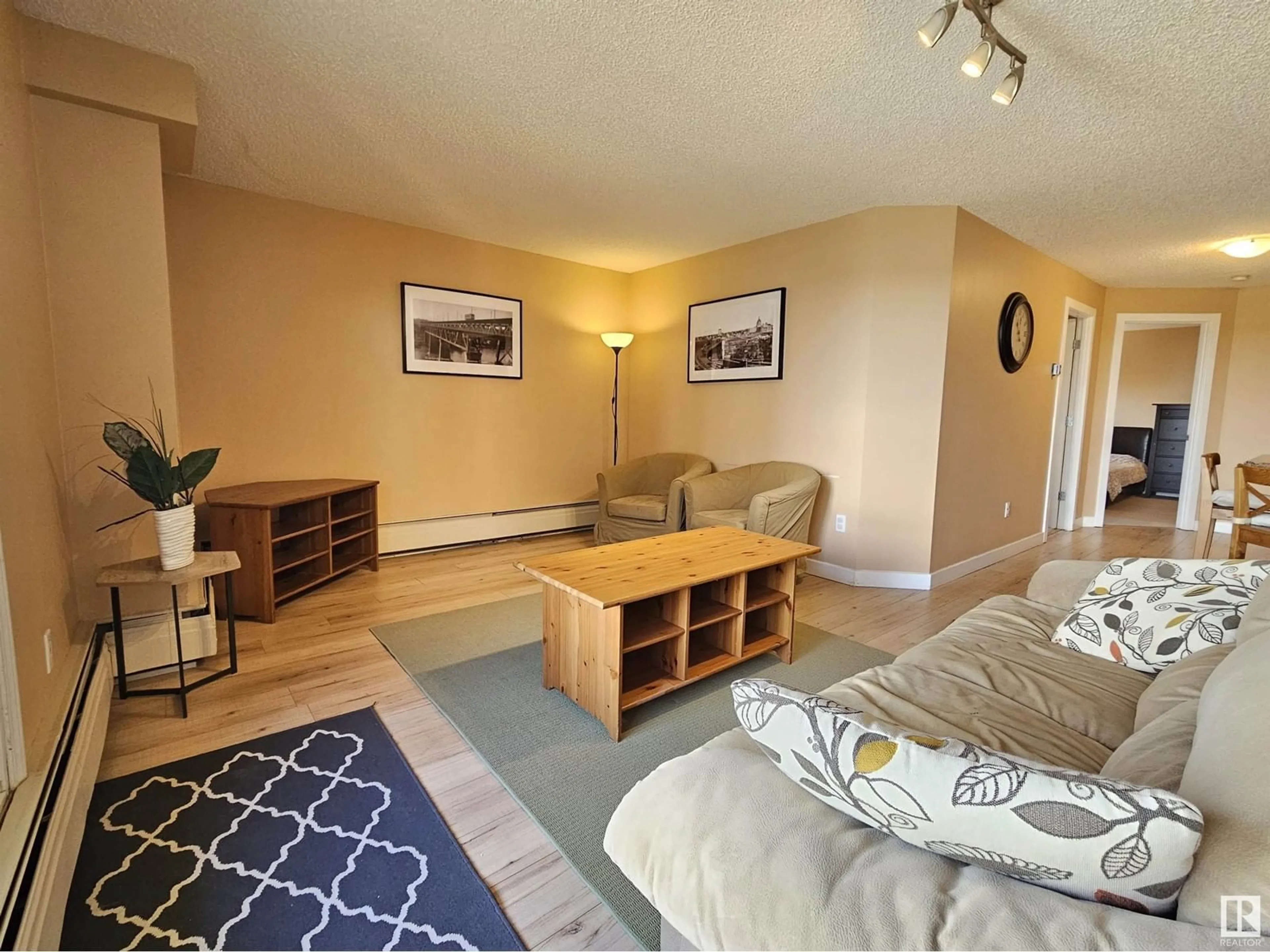 Living room with furniture, unknown for 908 - 9715 110 ST, Edmonton Alberta T5K2M1