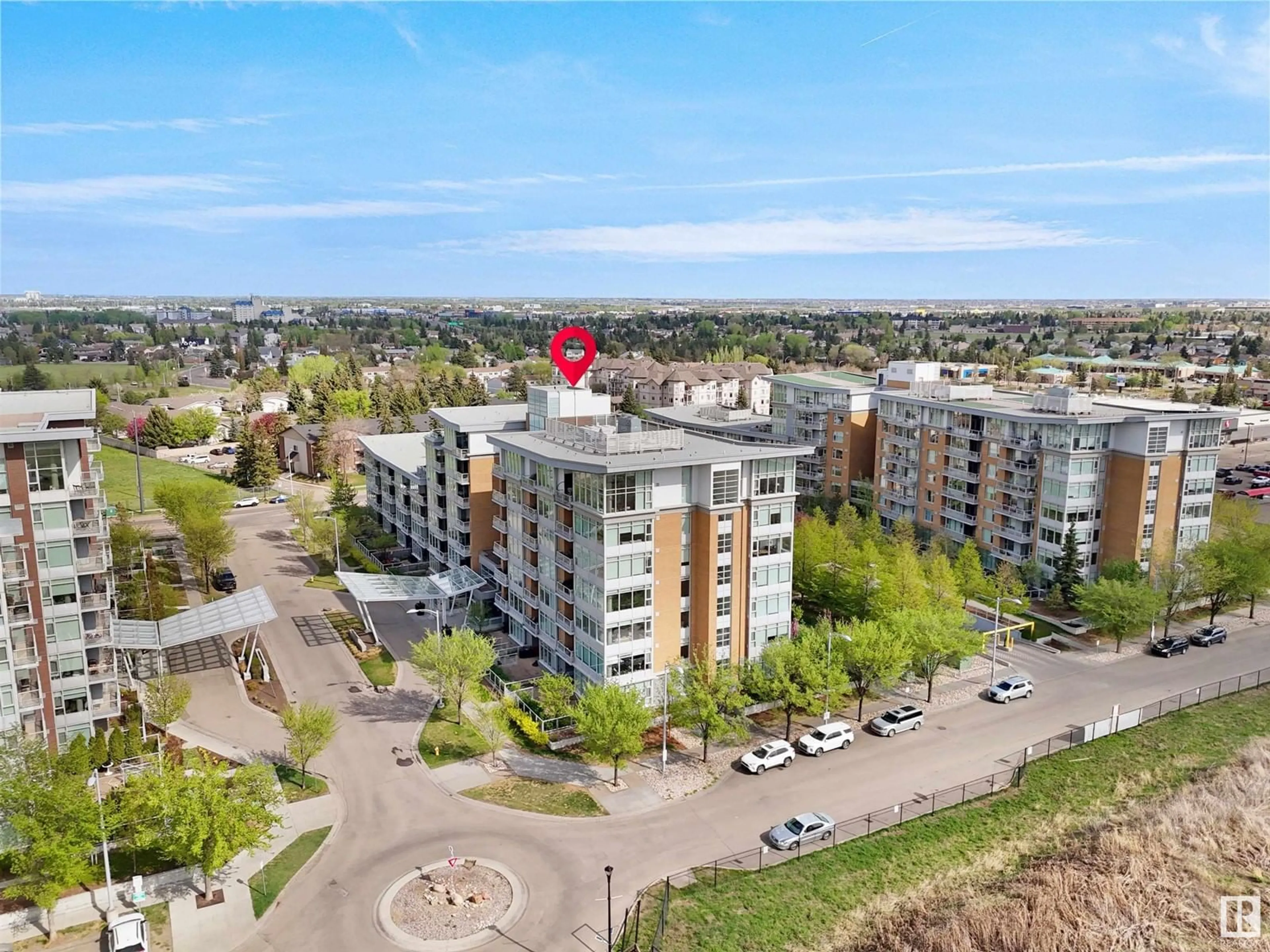 A pic from outside/outdoor area/front of a property/back of a property/a pic from drone, unknown for 608 - 2510 109 ST NW, Edmonton Alberta T6J2X1