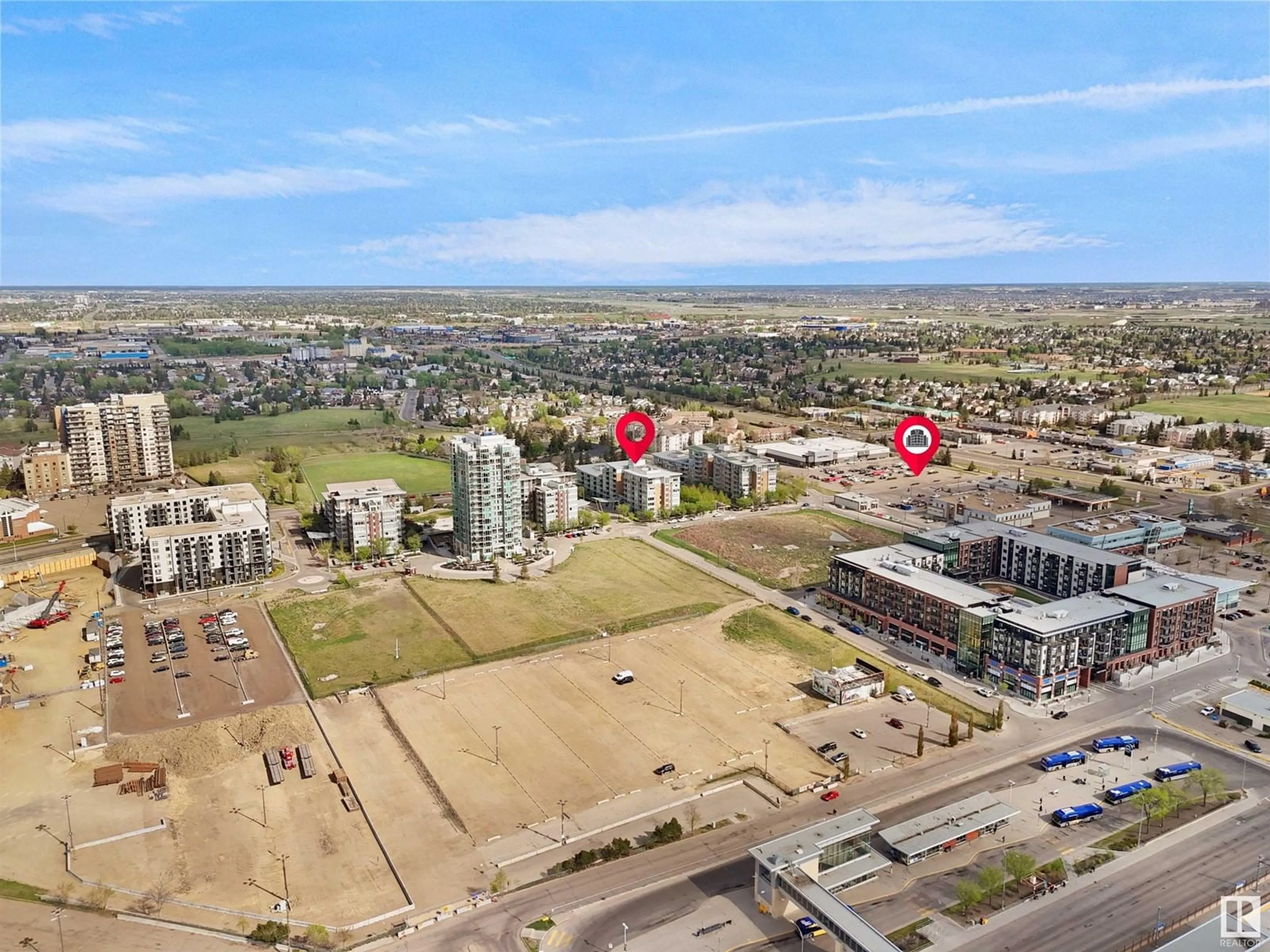 A pic from outside/outdoor area/front of a property/back of a property/a pic from drone, unknown for 608 - 2510 109 ST NW, Edmonton Alberta T6J2X1
