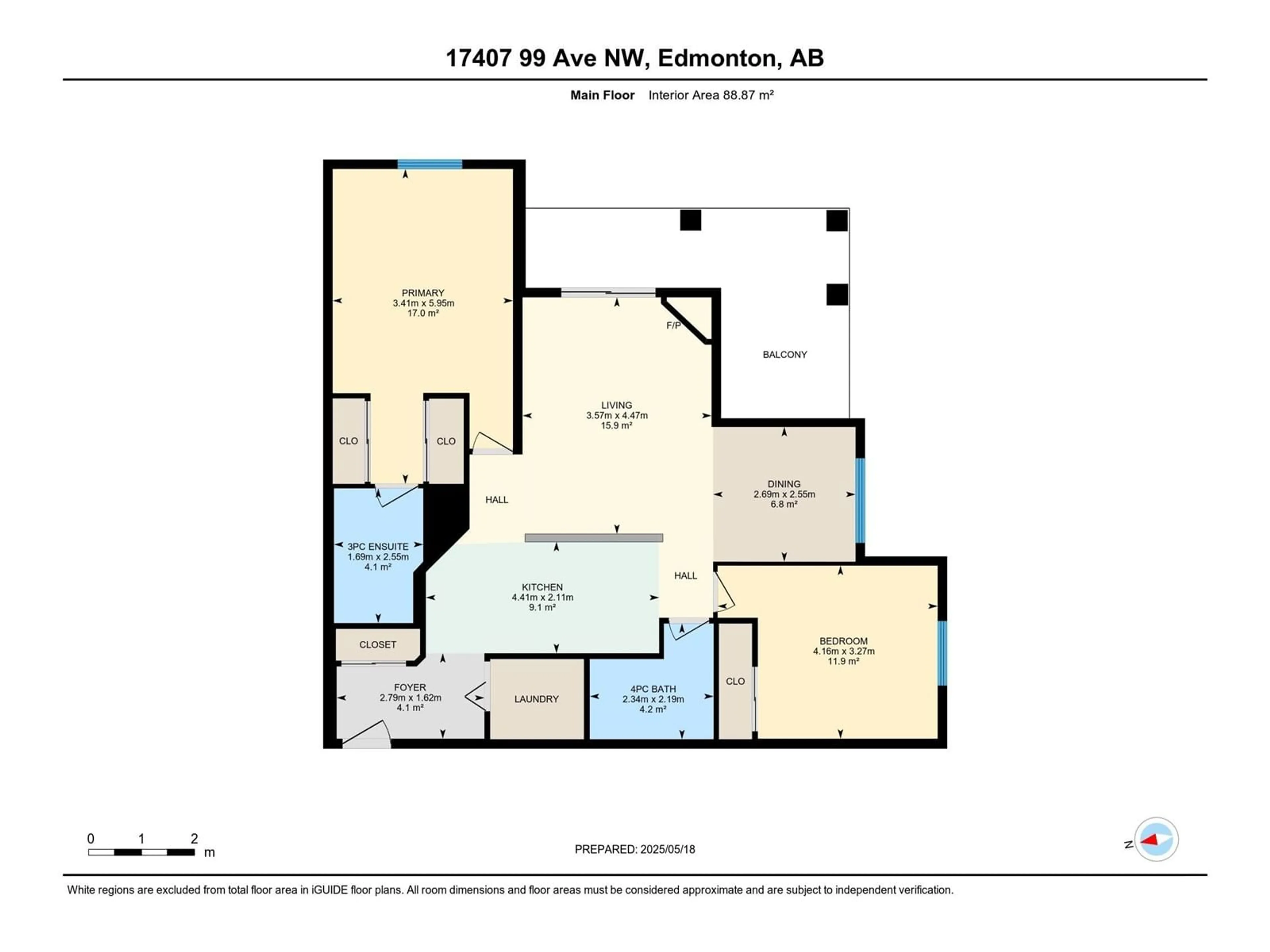 Floor plan for #302 - 17407 99 AV, Edmonton Alberta T5T0W7