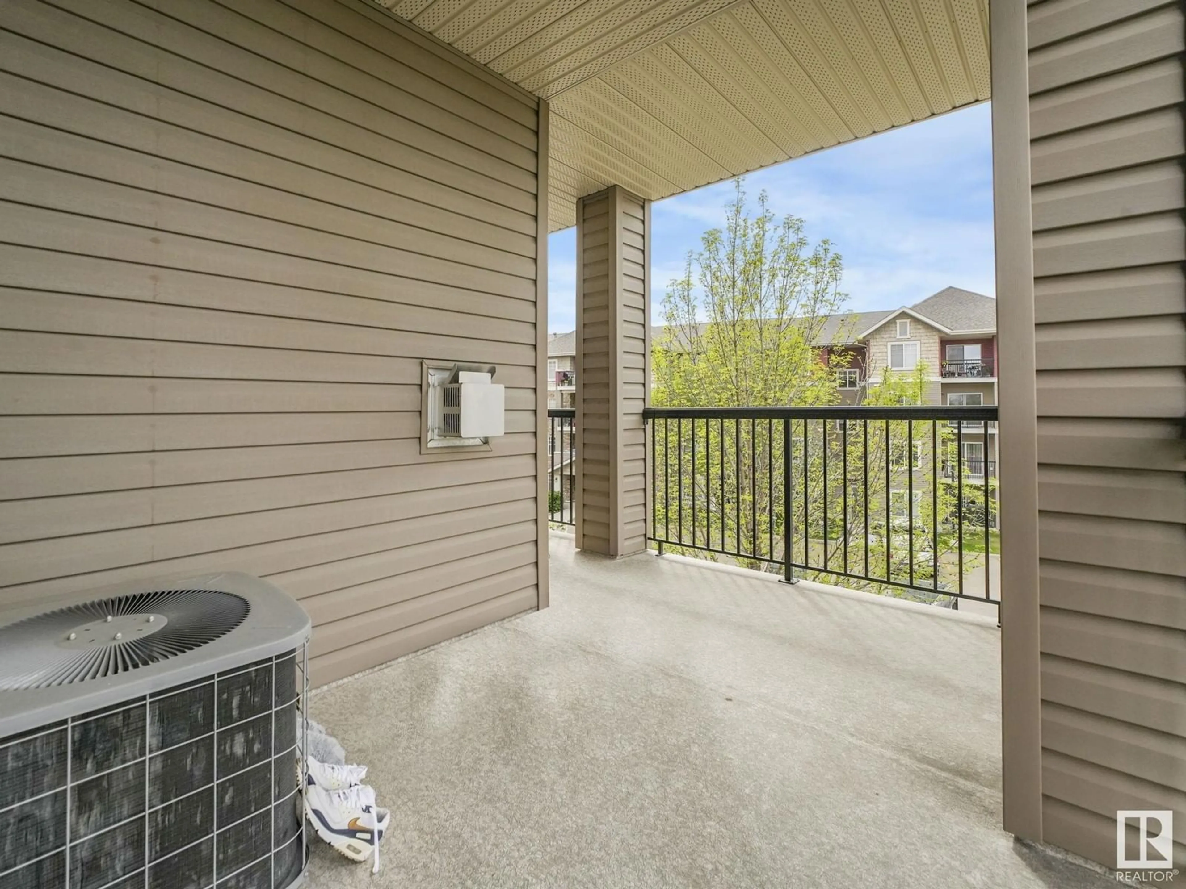 Patio, water/lake/river/ocean view for #302 - 17407 99 AV, Edmonton Alberta T5T0W7